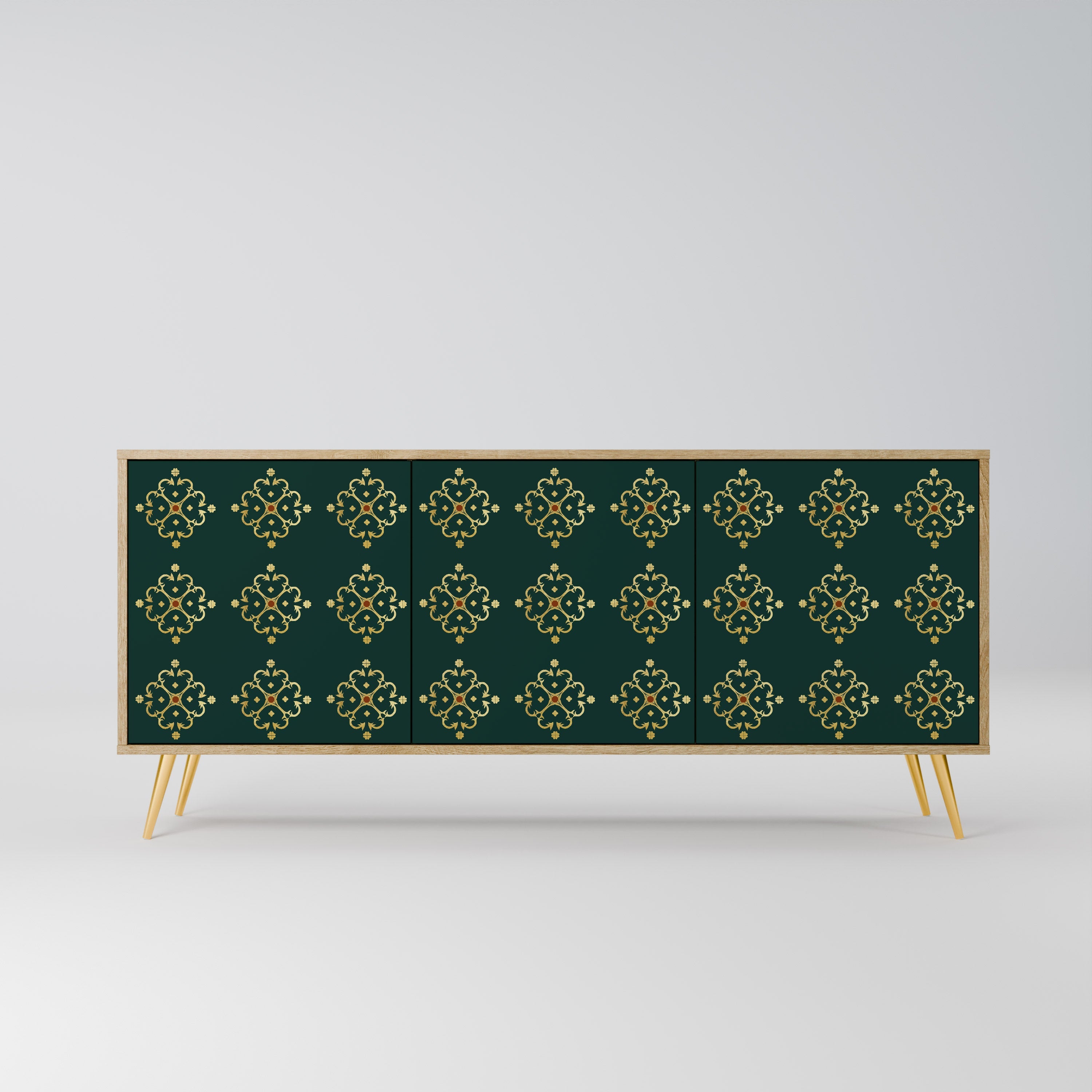 Buffet 3 portes ROYAL MEDALLION effet chêne