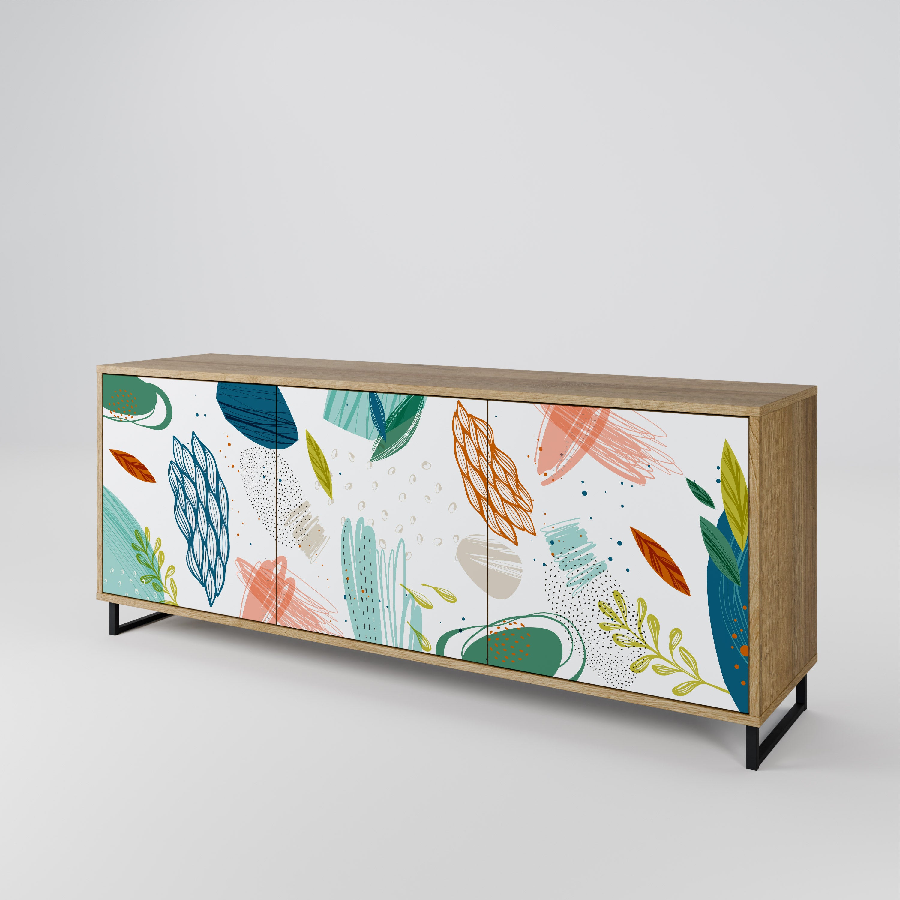 BOTANICAL HURRICANE 3-Door Sideboard