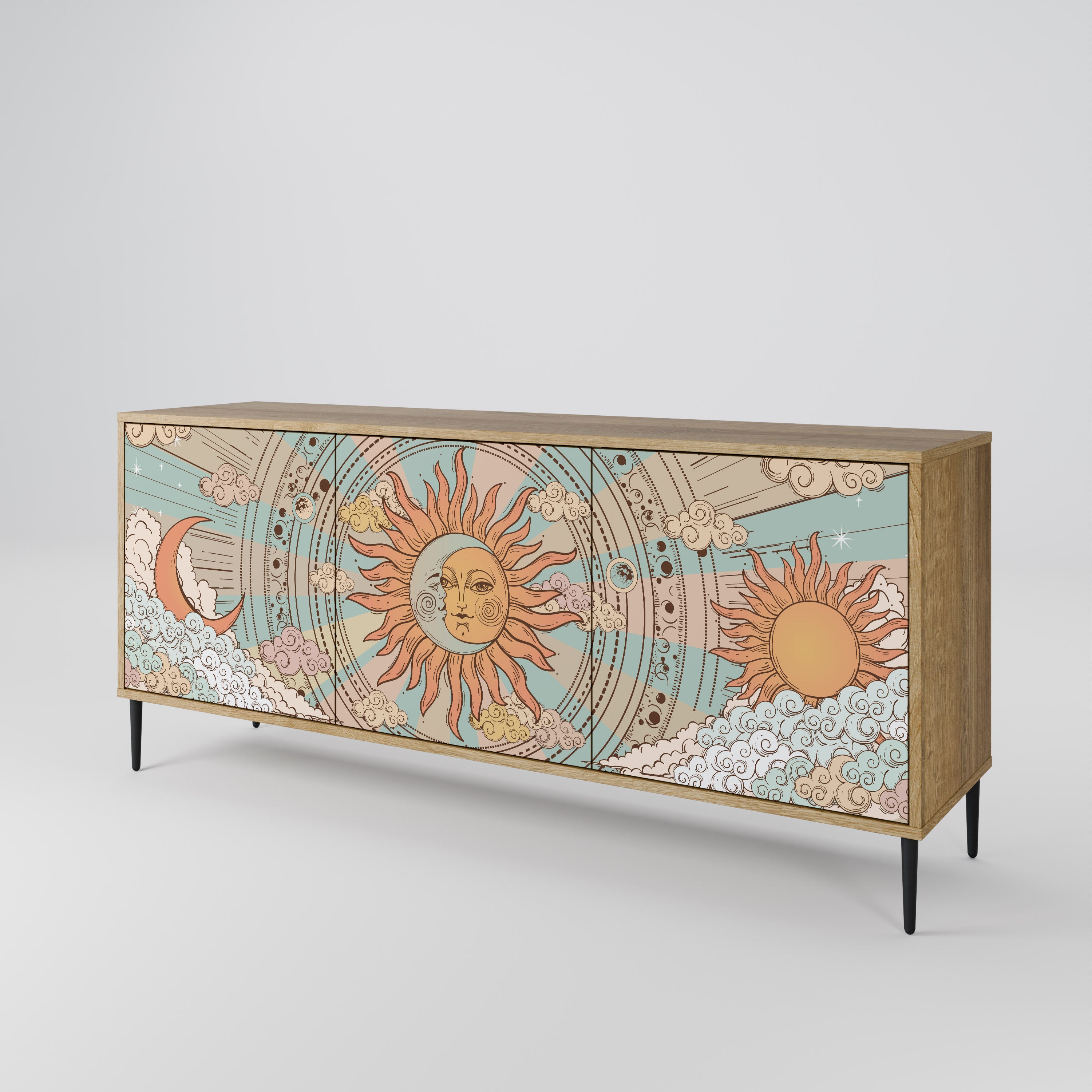 MYSTICAL STRUCTURE 3-Door Sideboard