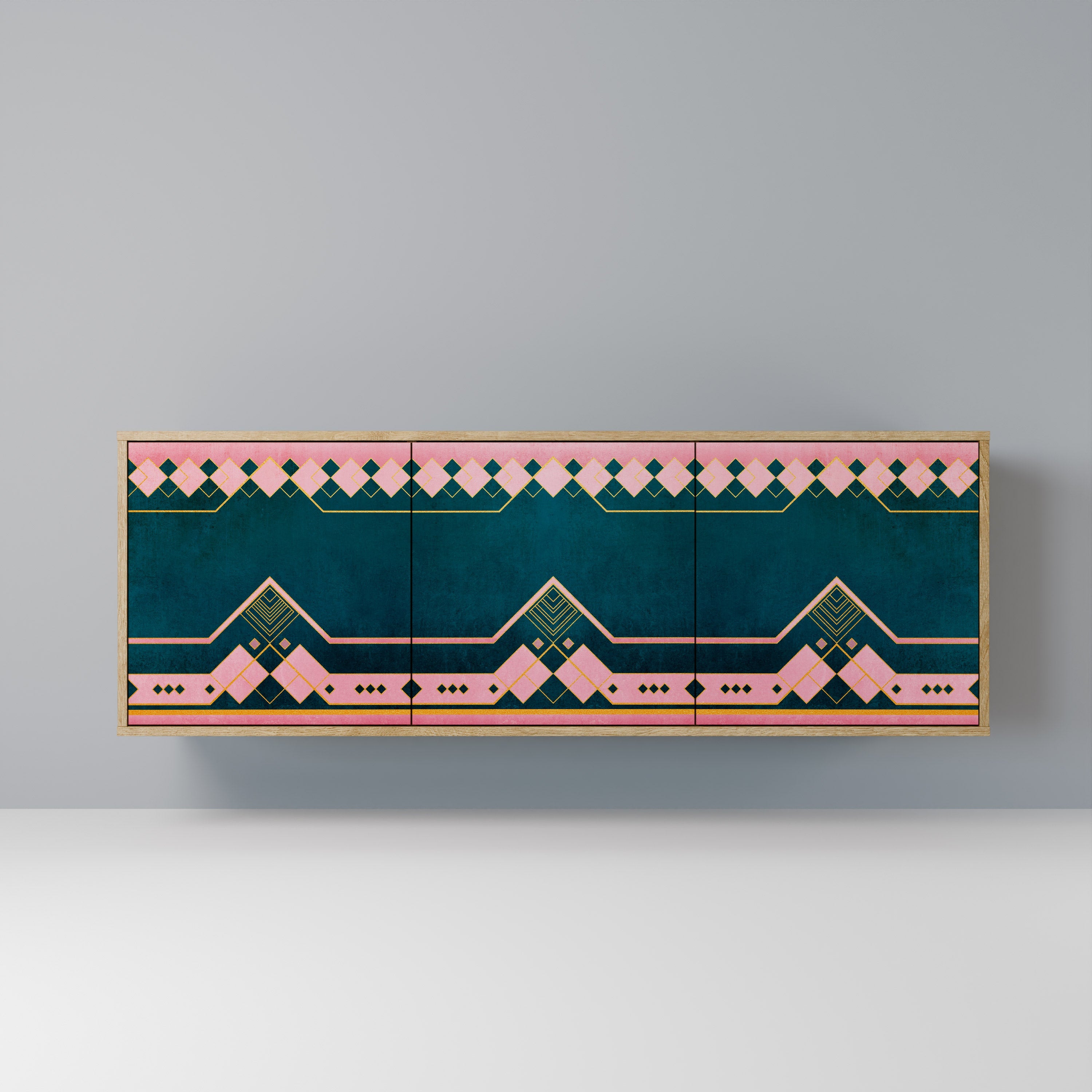 Buffet 3 portes effet chêne ROYAL COMPOSITION