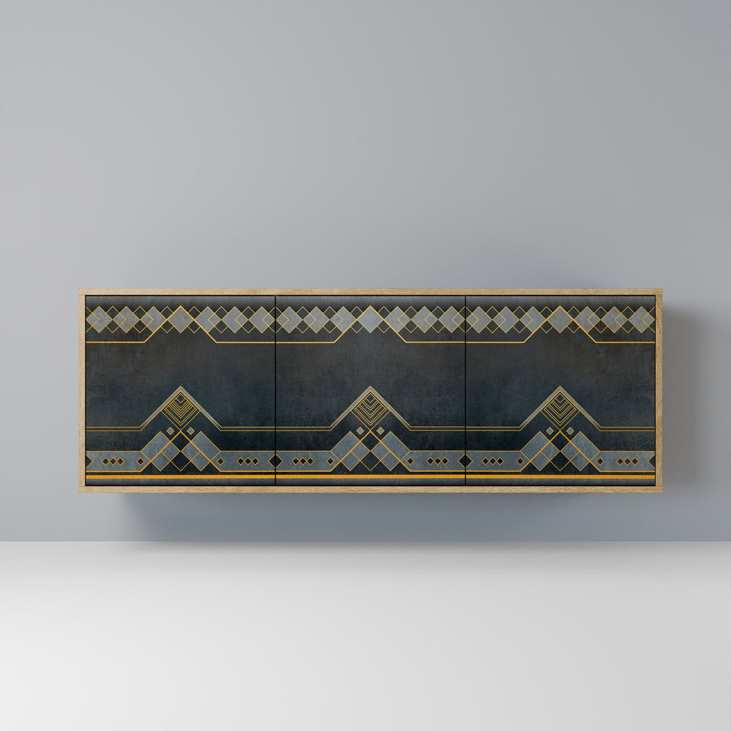 ROYAL ORDINARINESS 3-Door Sideboard in Oak Effect