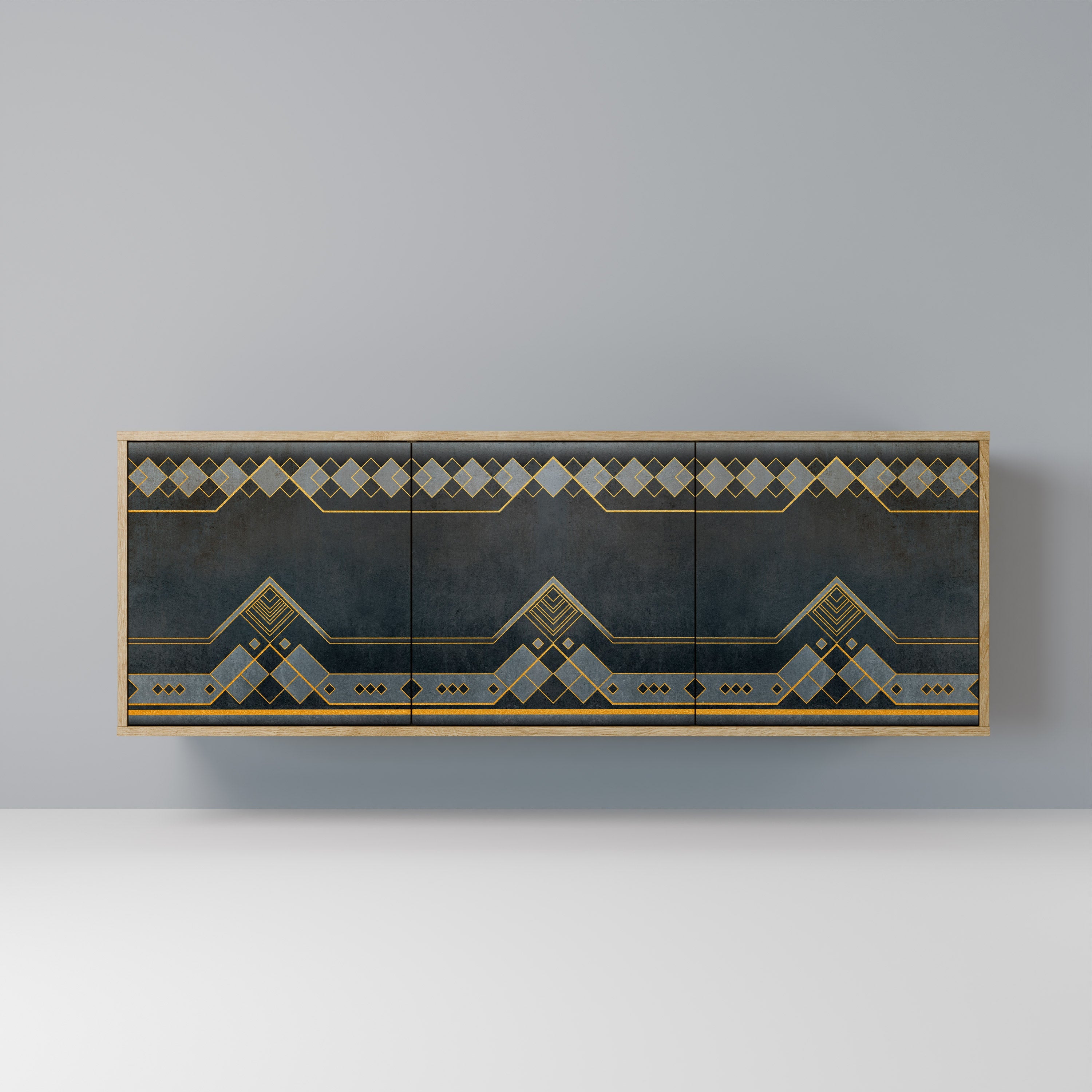 Buffet 3 portes effet chêne ROYAL ORDINARINESS