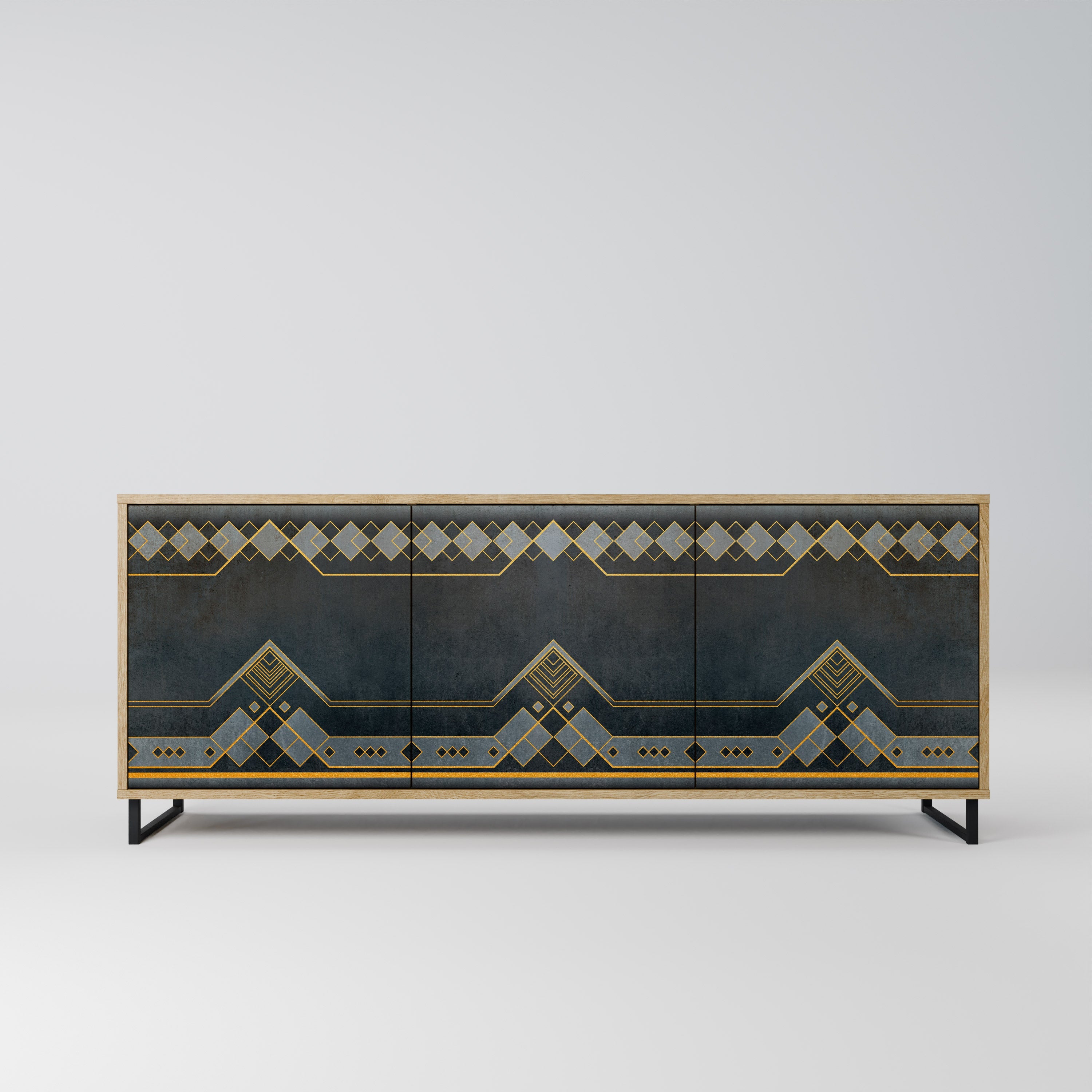 Buffet 3 portes effet chêne ROYAL ORDINARINESS