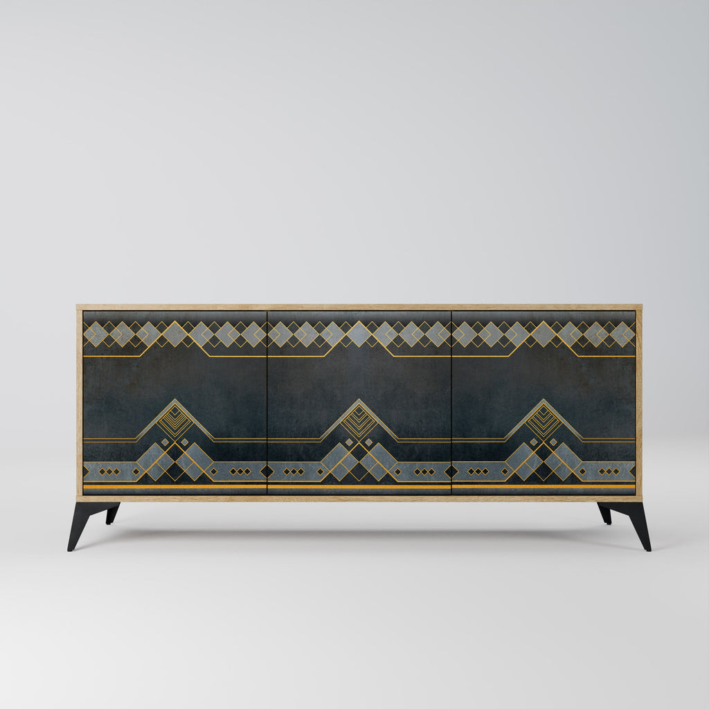 ROYAL ORDINARINESS 3-Door Sideboard in Oak Effect