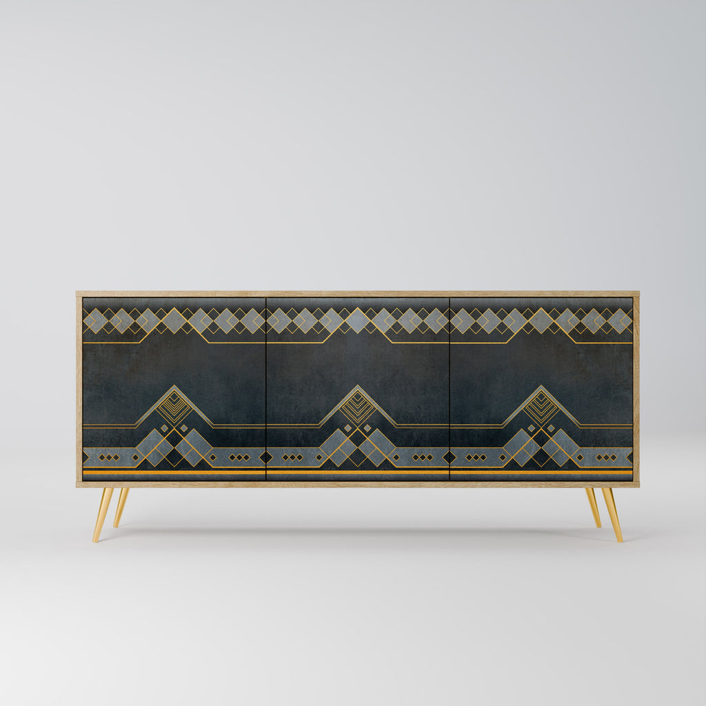 ROYAL ORDINARINESS 3-Door Sideboard in Oak Effect