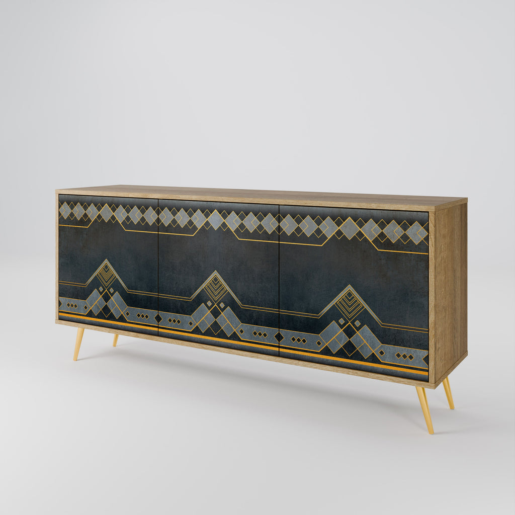 ROYAL ORDINARINESS 3-Door Sideboard in Oak Effect