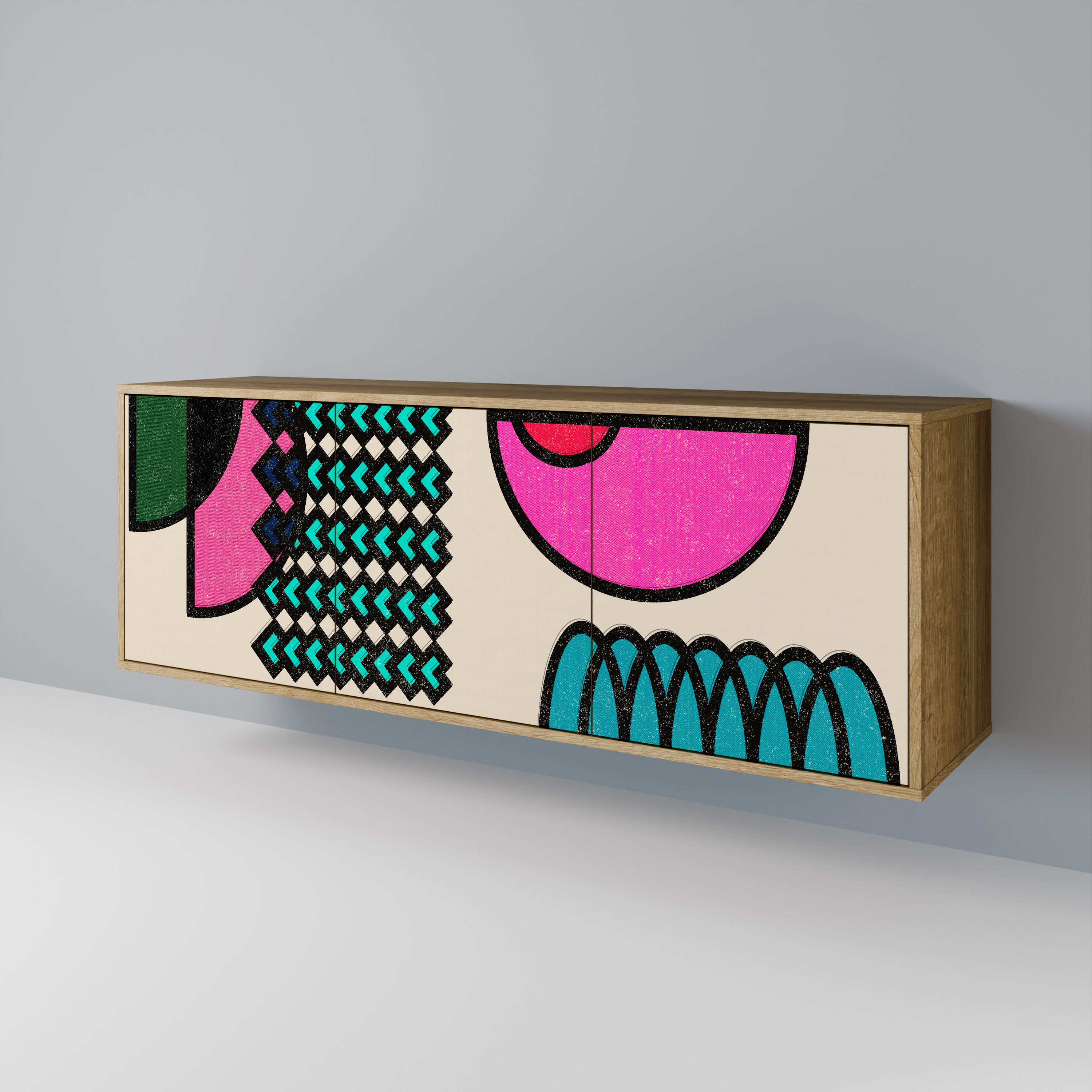 GEOMETRIC RHAPSODY 3-Door Sideboard