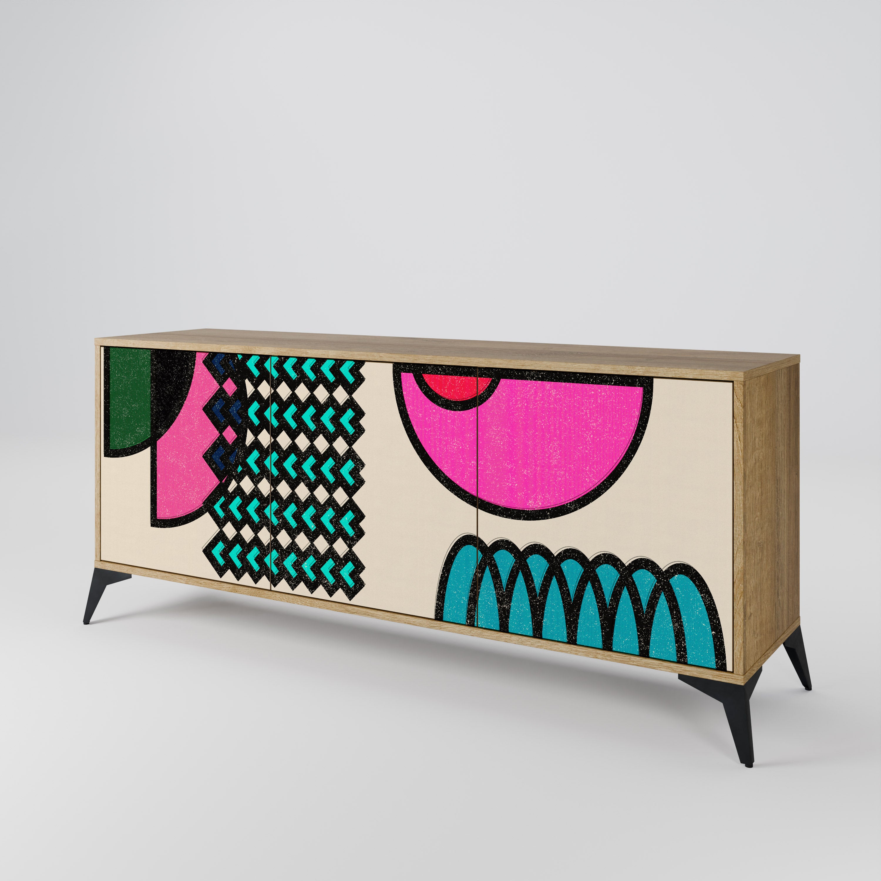 GEOMETRIC RHAPSODY 3-Door Sideboard