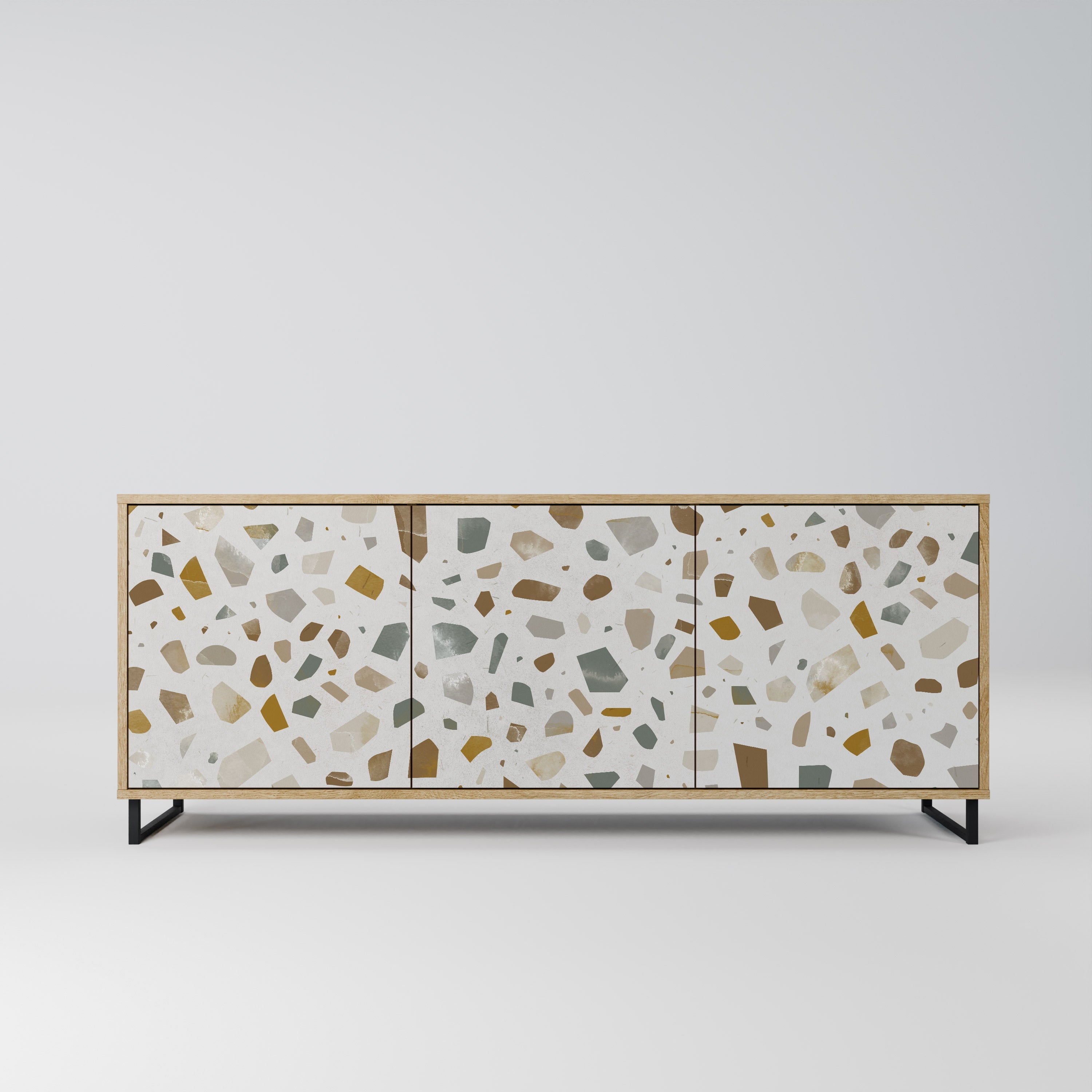 Buffet 3 portes effet chêne PIECES OF TOMORROW