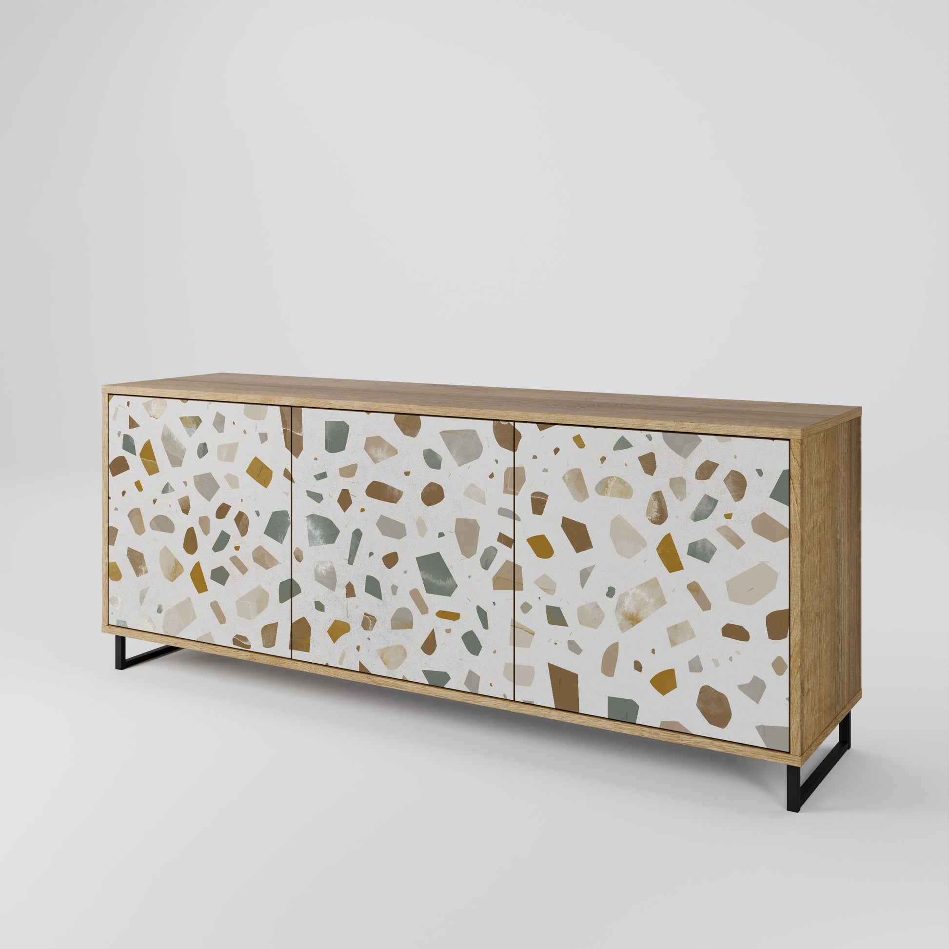 Buffet 3 portes effet chêne PIECES OF TOMORROW