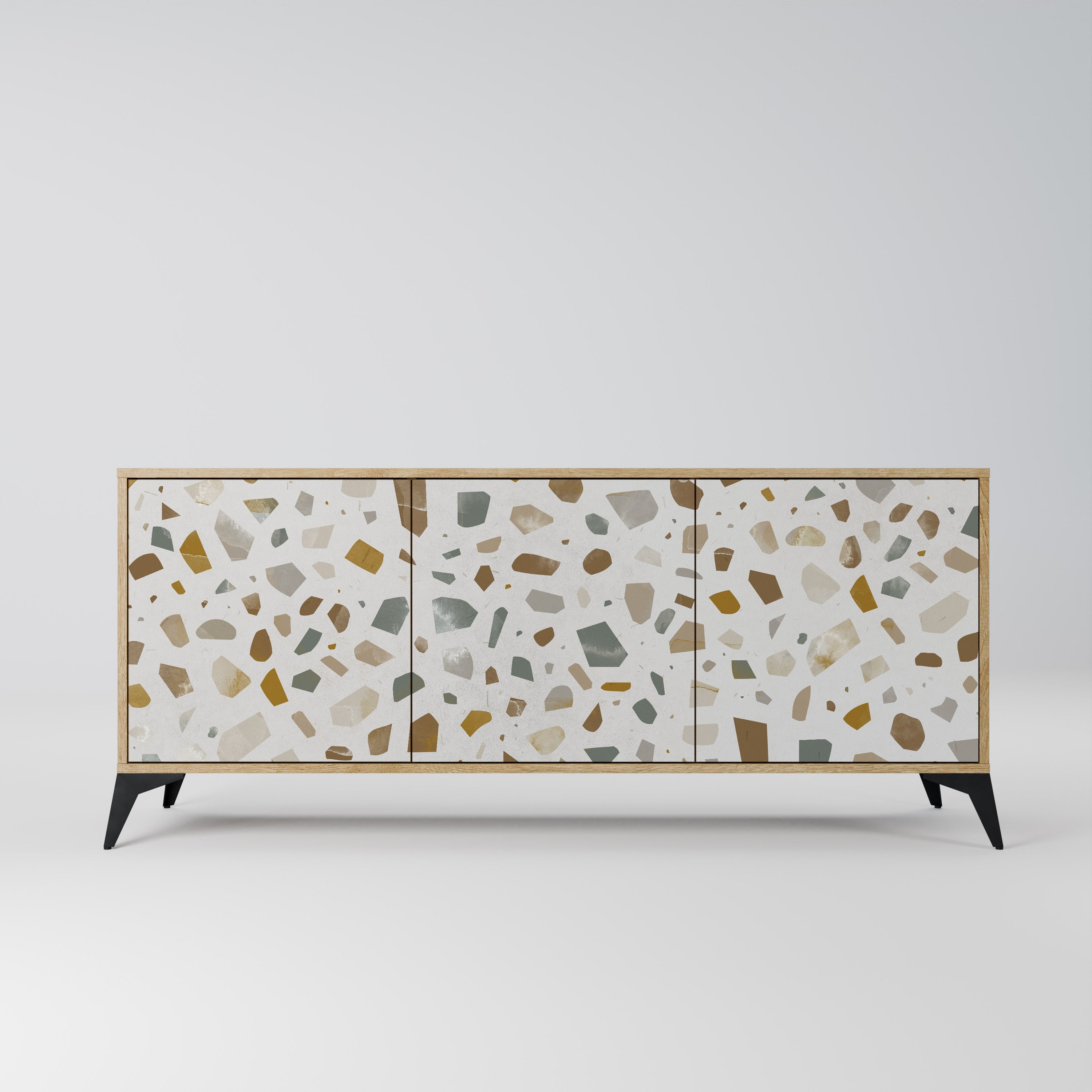 Buffet 3 portes effet chêne PIECES OF TOMORROW