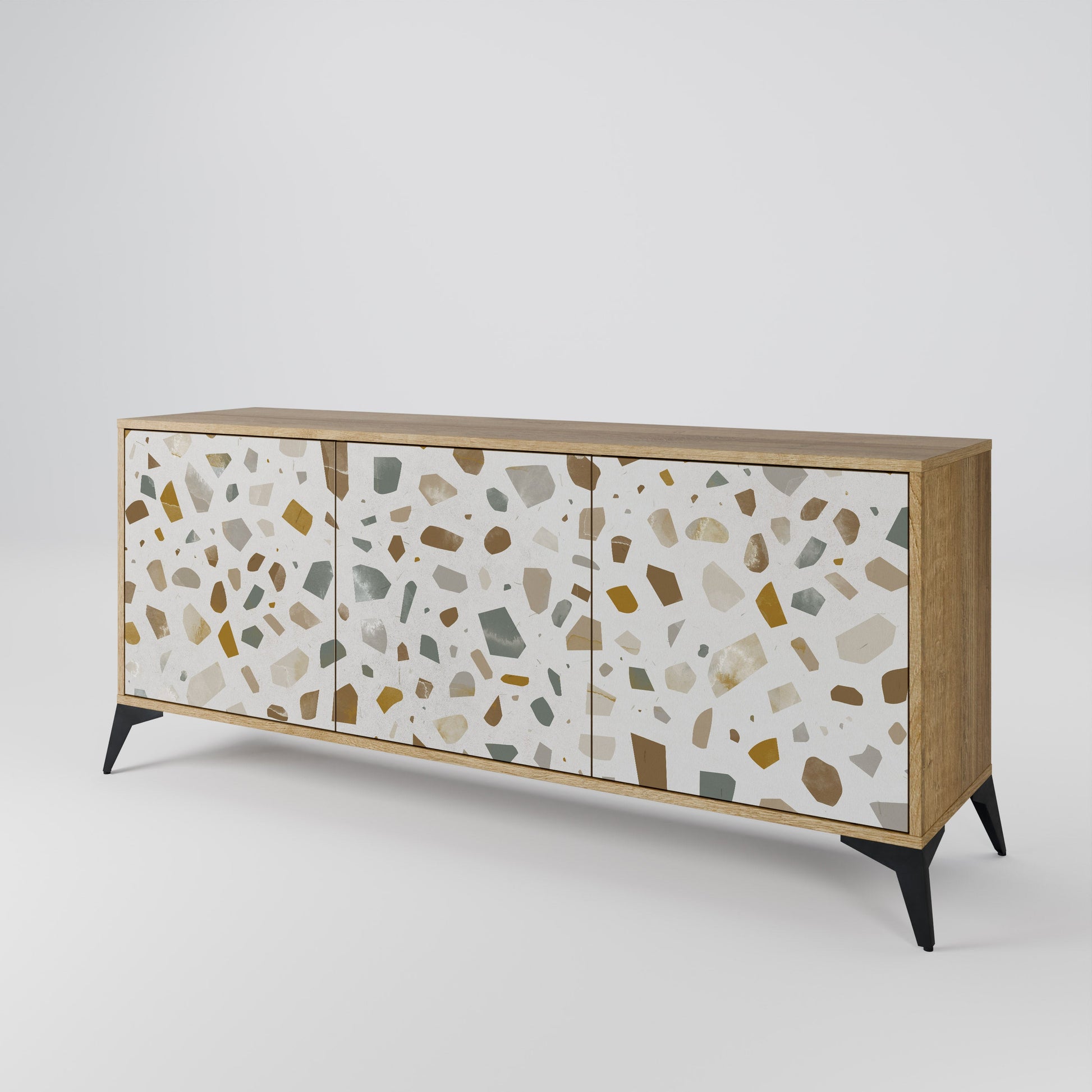 Buffet 3 portes effet chêne PIECES OF TOMORROW