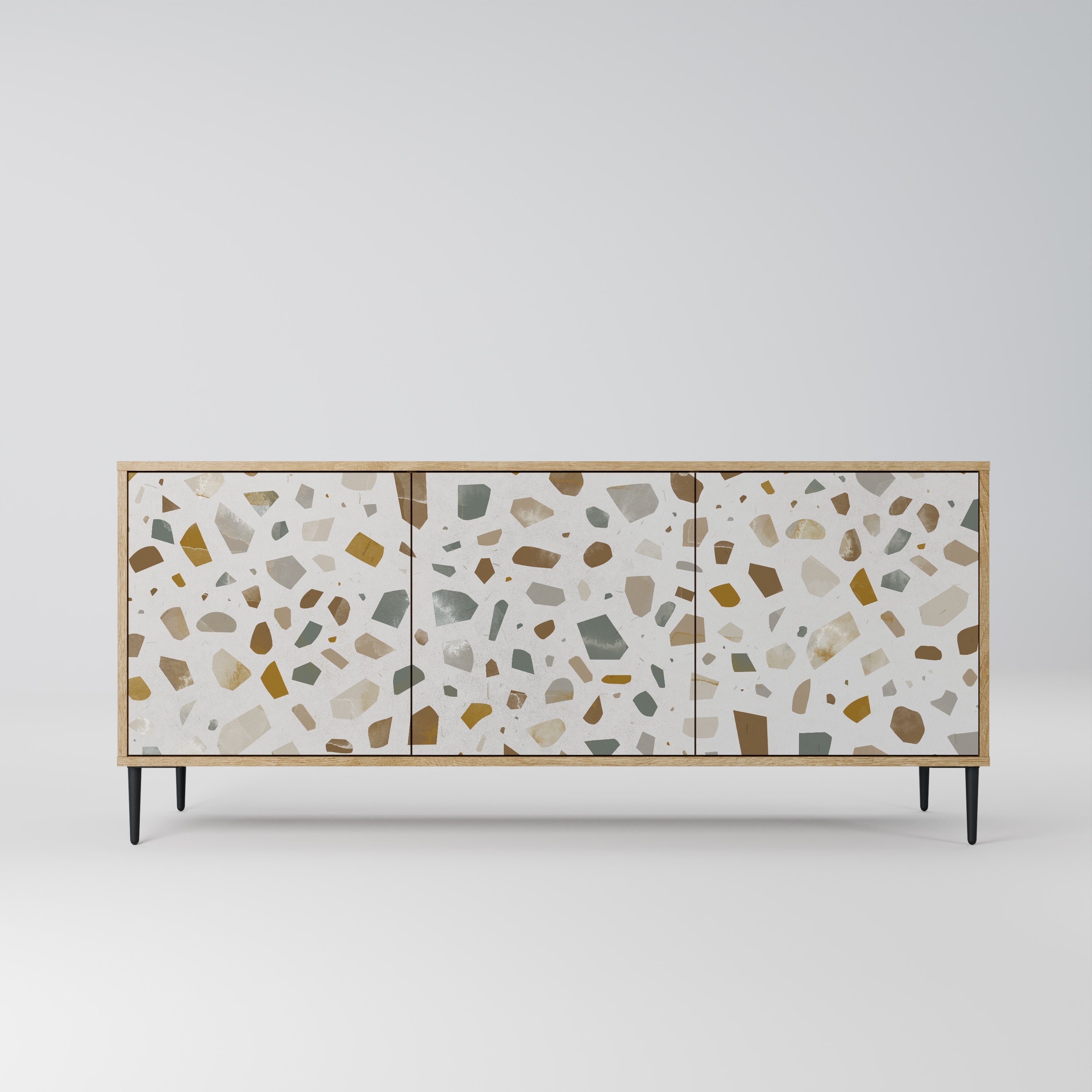 Buffet 3 portes effet chêne PIECES OF TOMORROW