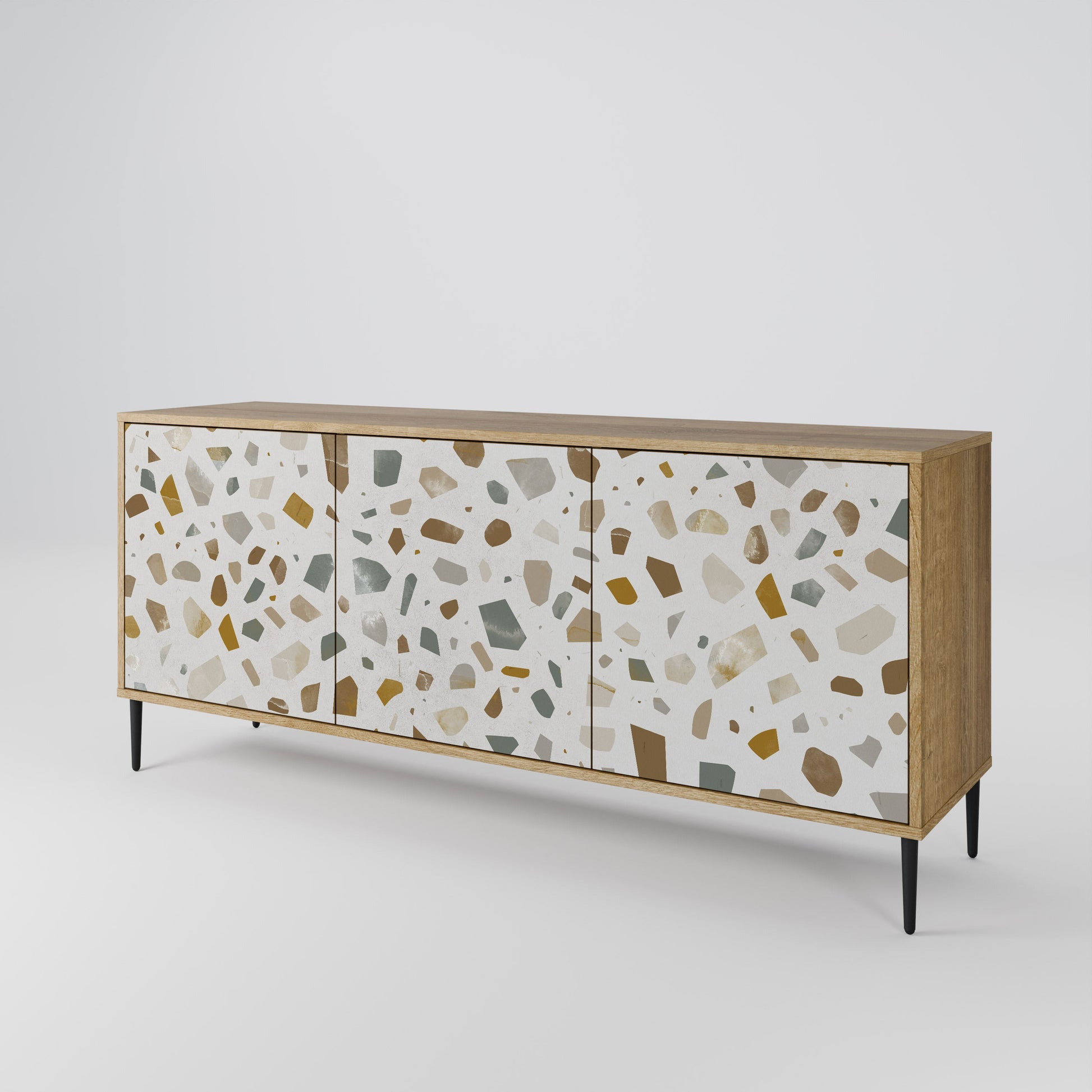 Buffet 3 portes effet chêne PIECES OF TOMORROW