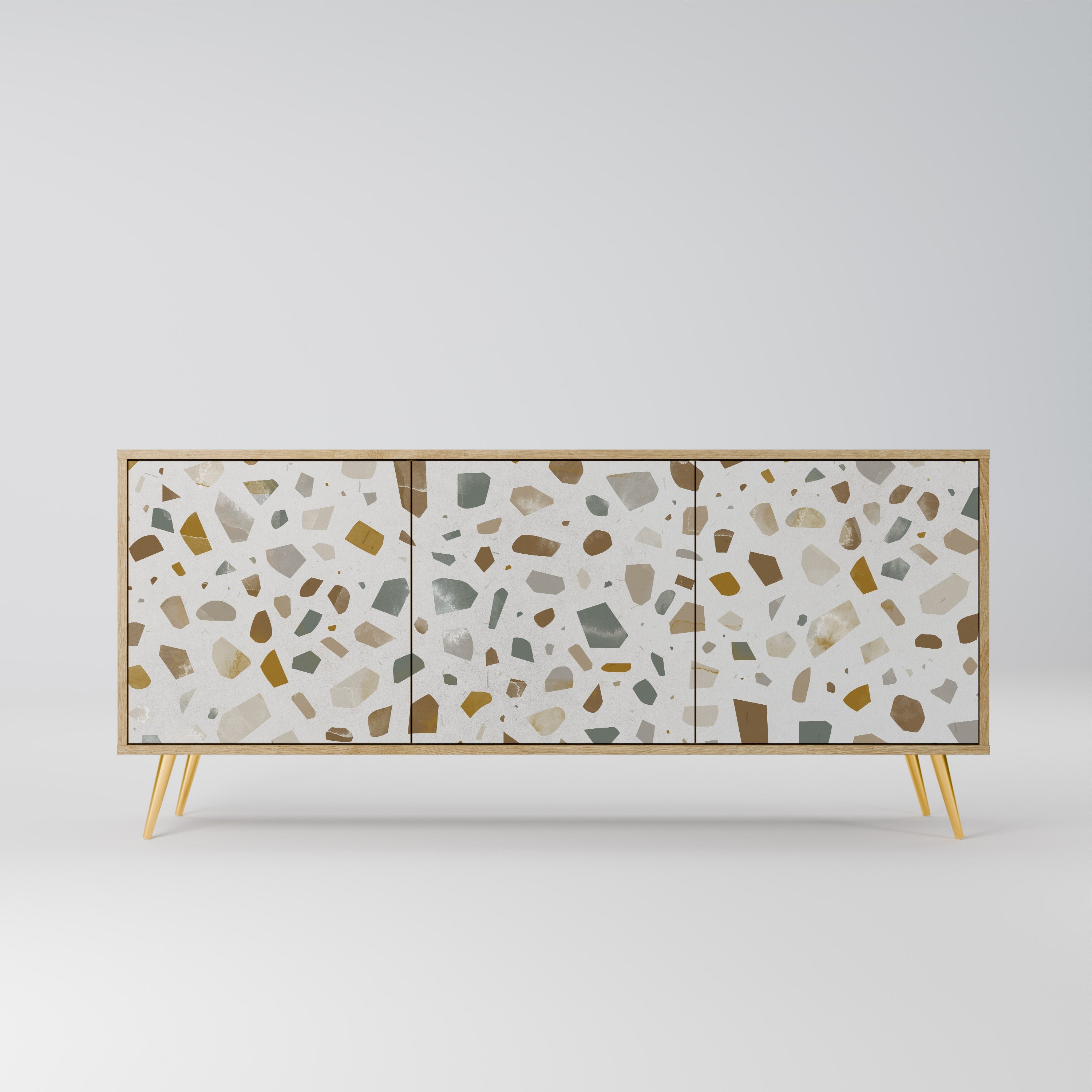 Buffet 3 portes effet chêne PIECES OF TOMORROW