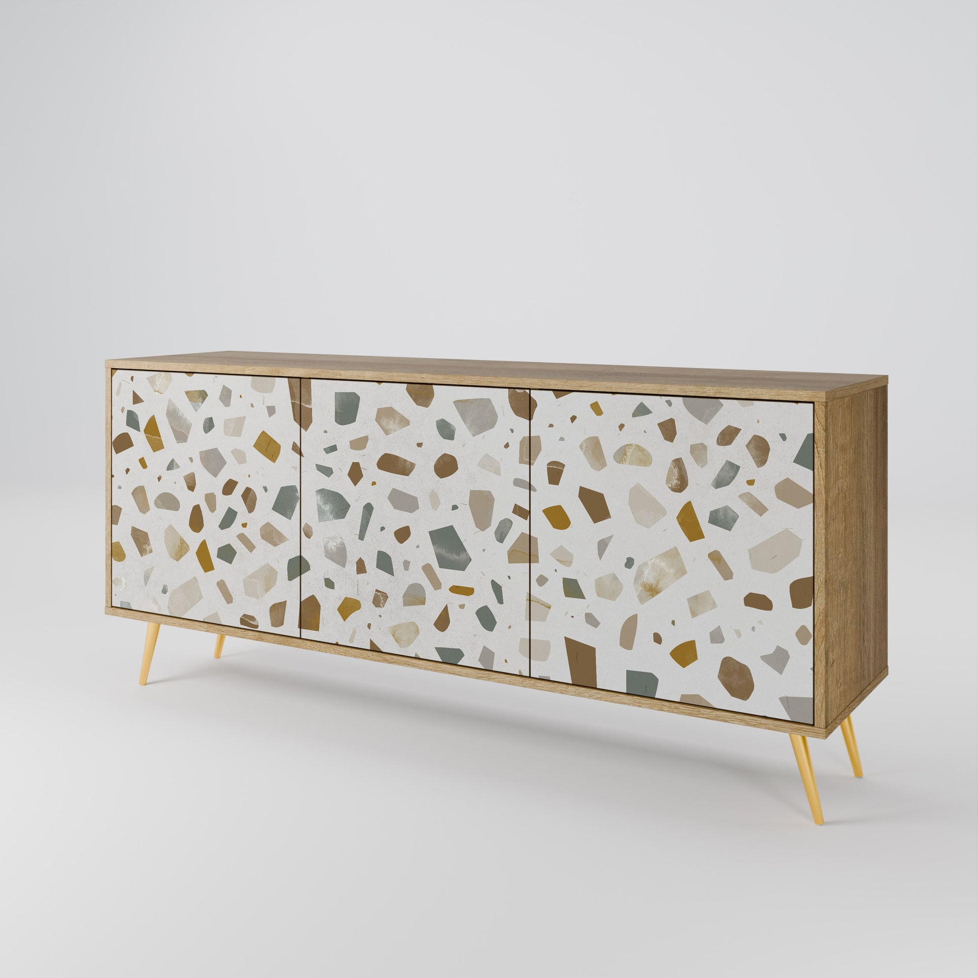 Buffet 3 portes effet chêne PIECES OF TOMORROW