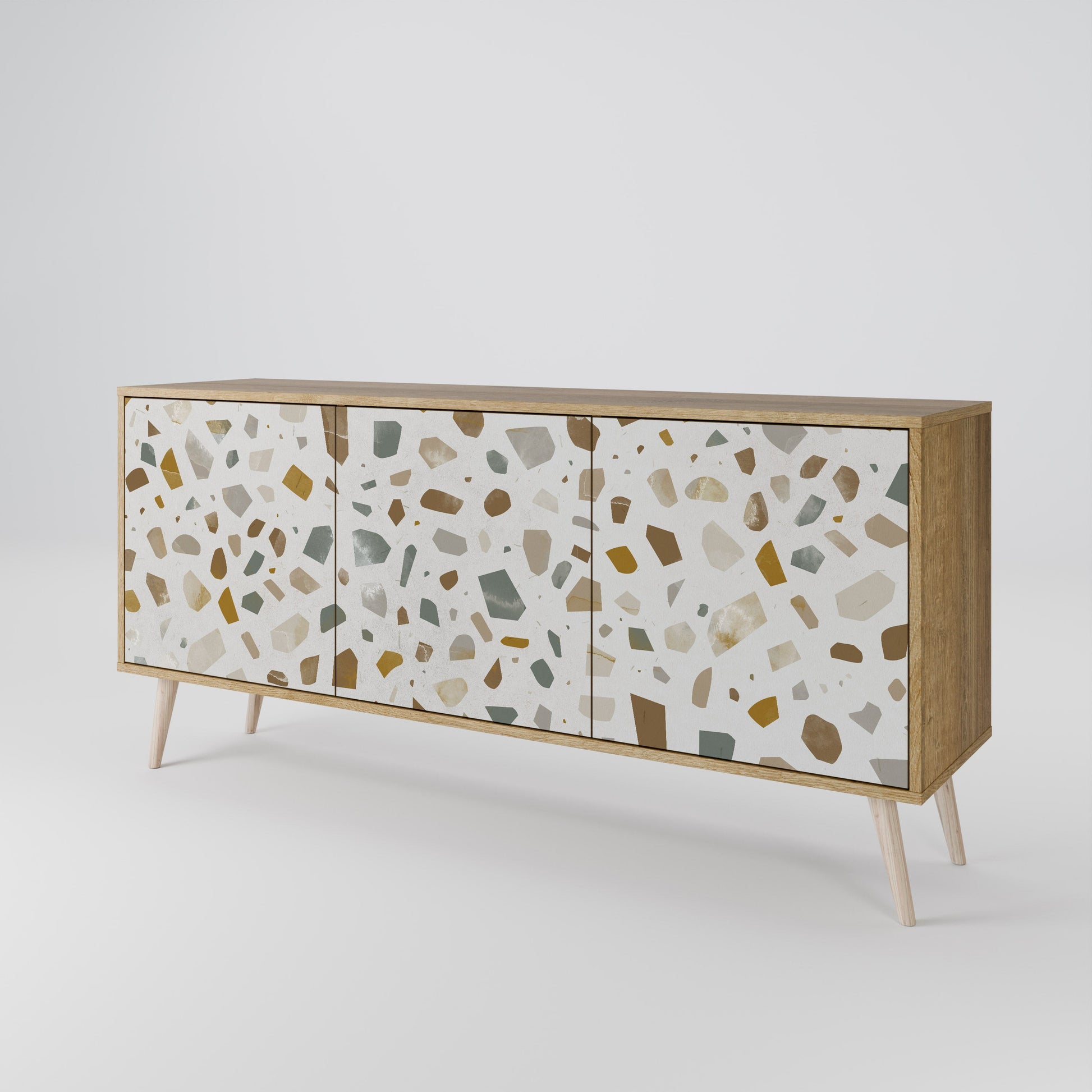 Buffet 3 portes effet chêne PIECES OF TOMORROW