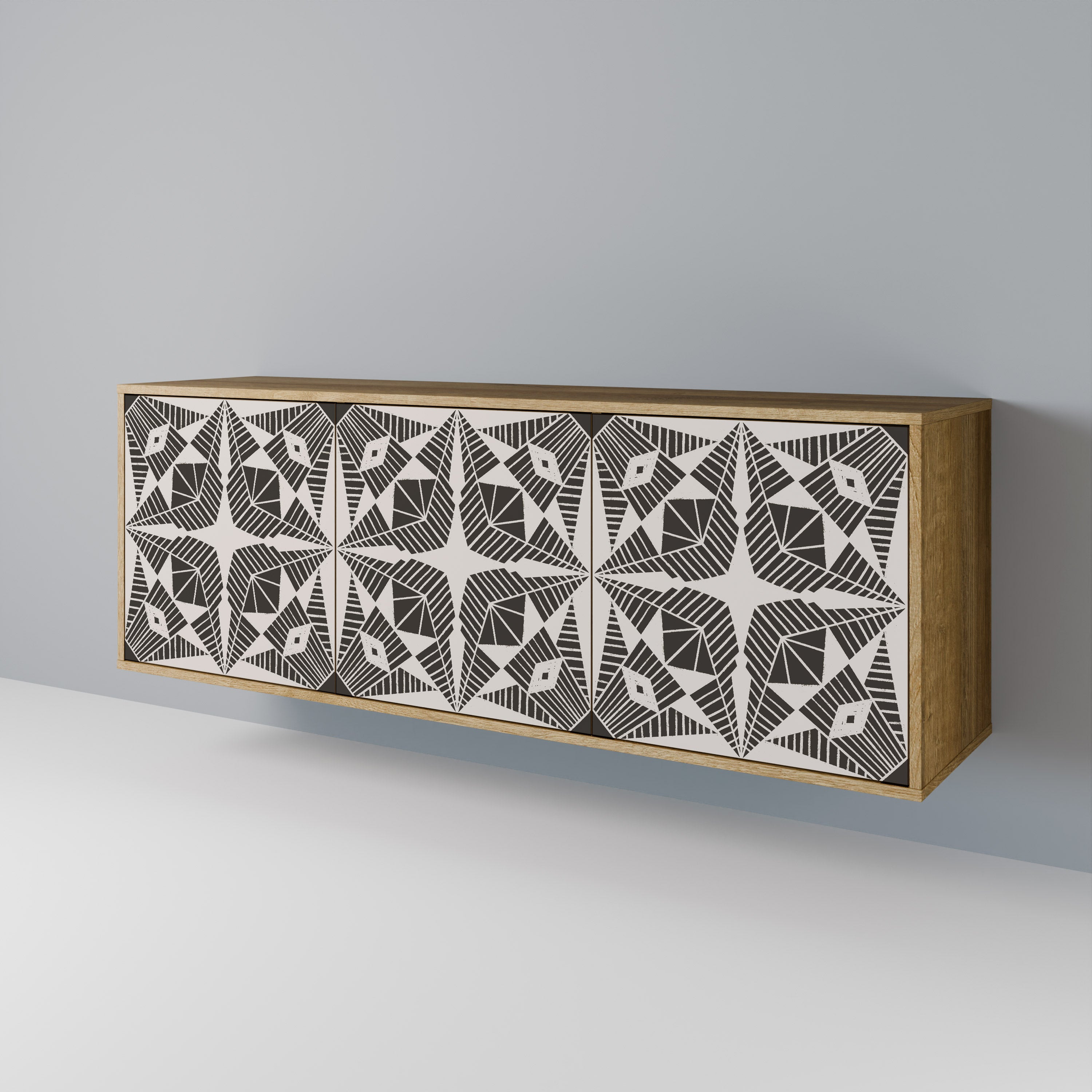 MONOCHROME NEXUS 3-Door Sideboard