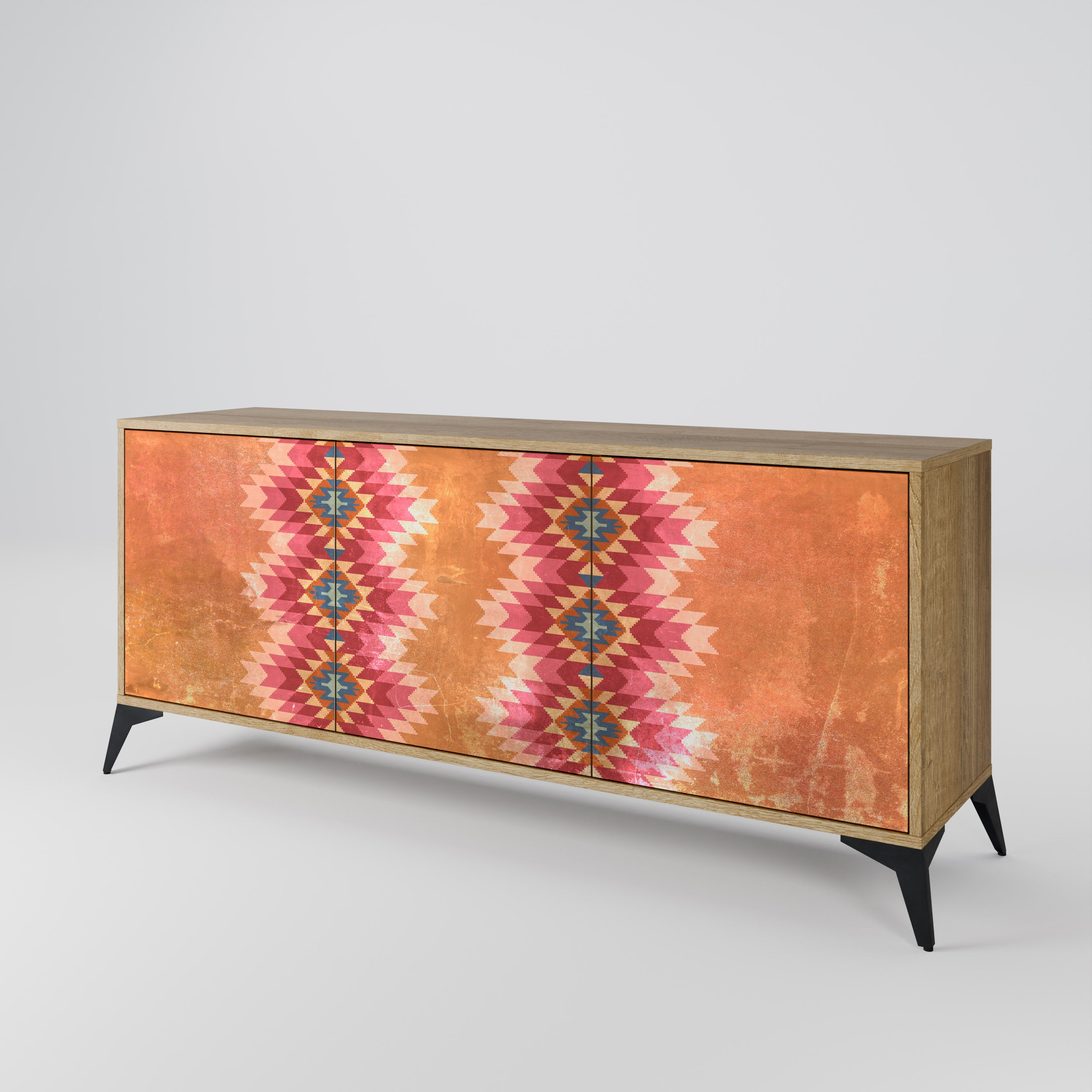 INDIAN FOLK 3-Door Sideboard