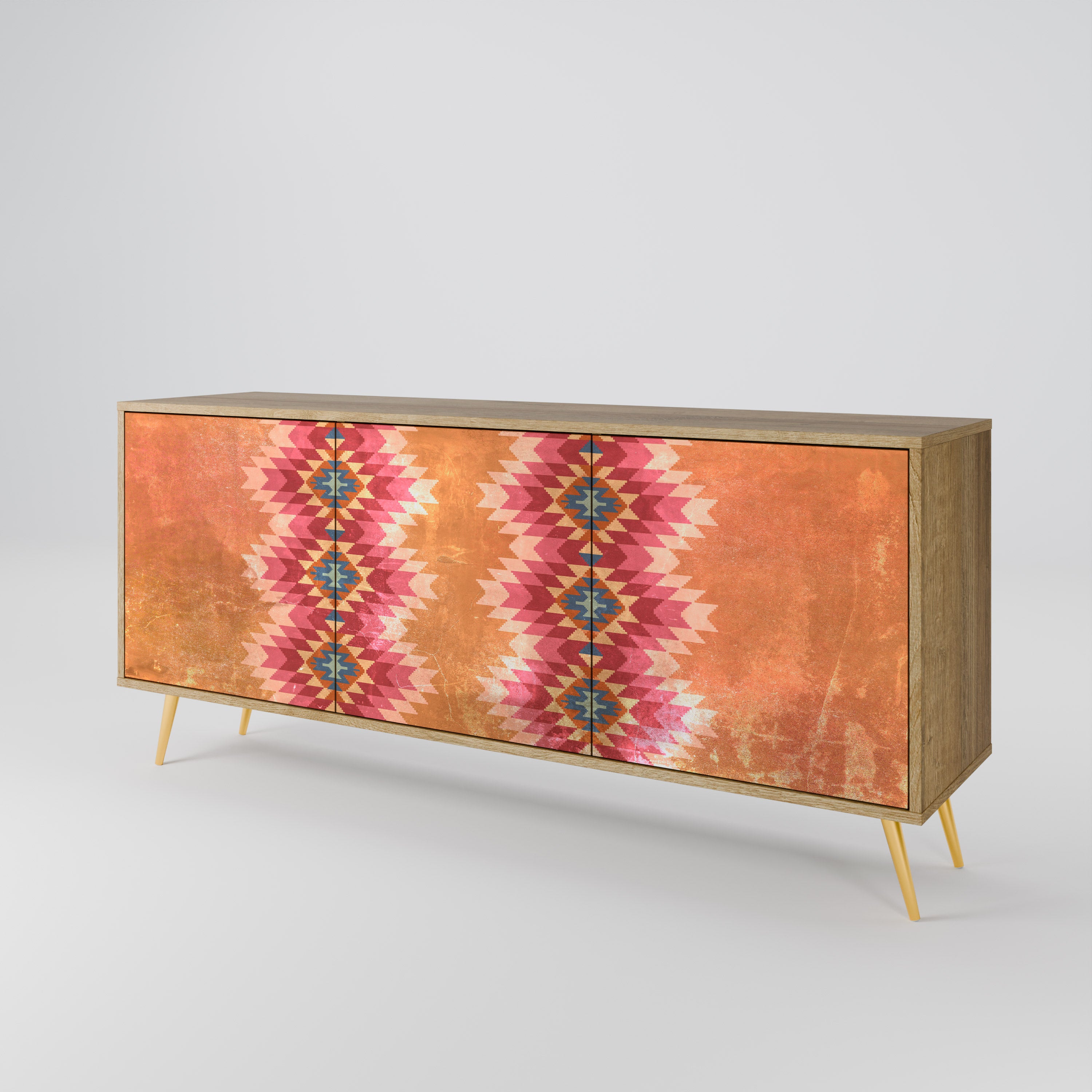 INDIAN FOLK 3-Door Sideboard