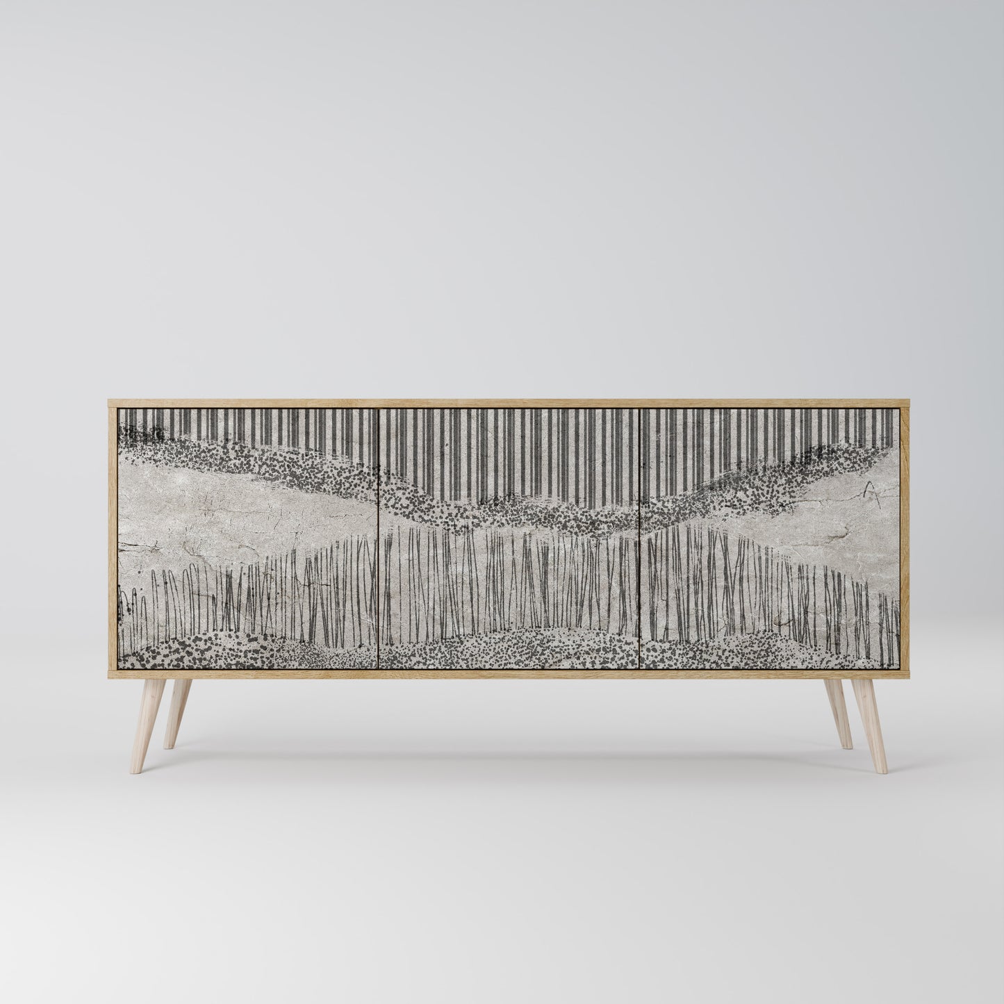 GRAIN LINES 3-Door Sideboard