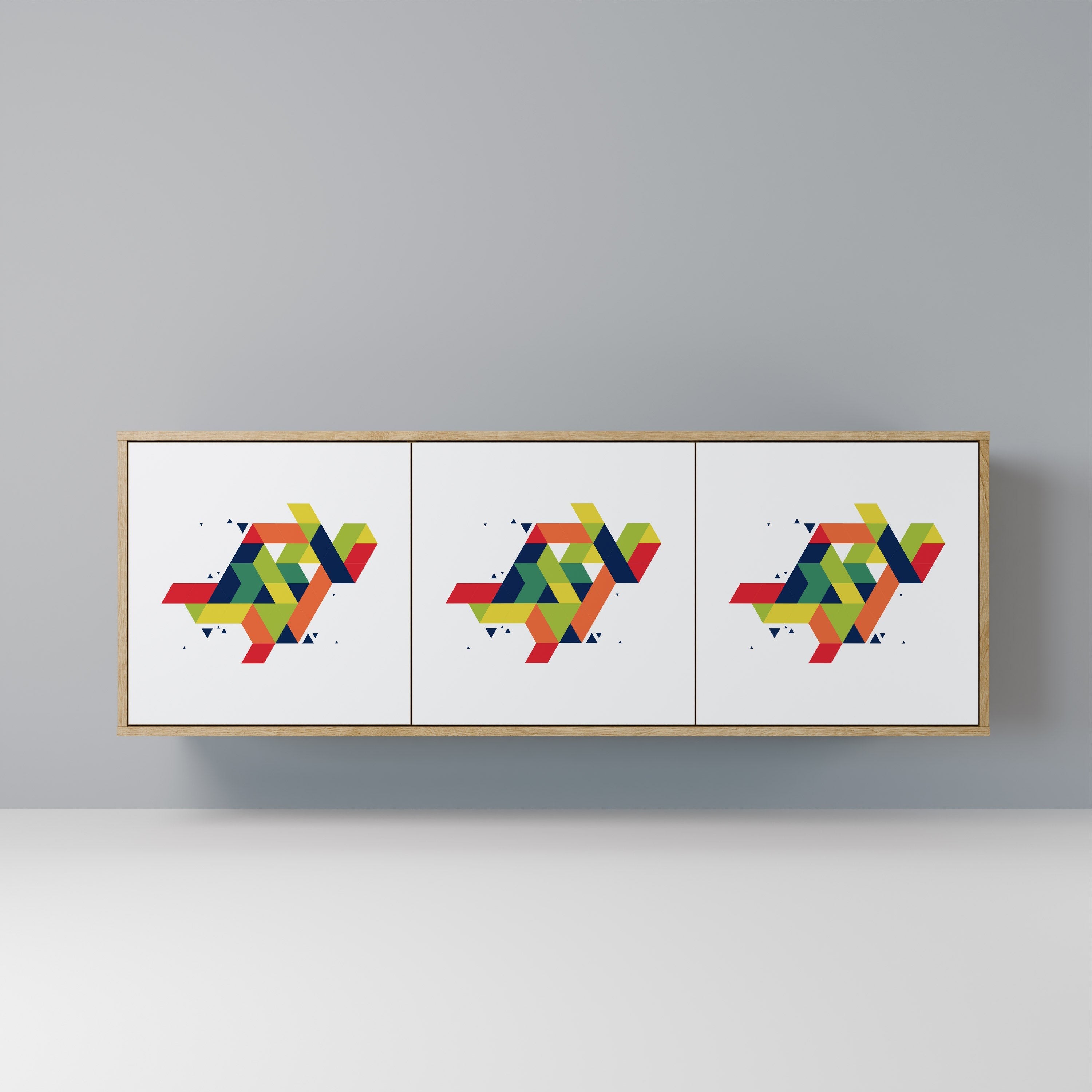 Buffet 3 portes FUTURE SIGN effet chêne