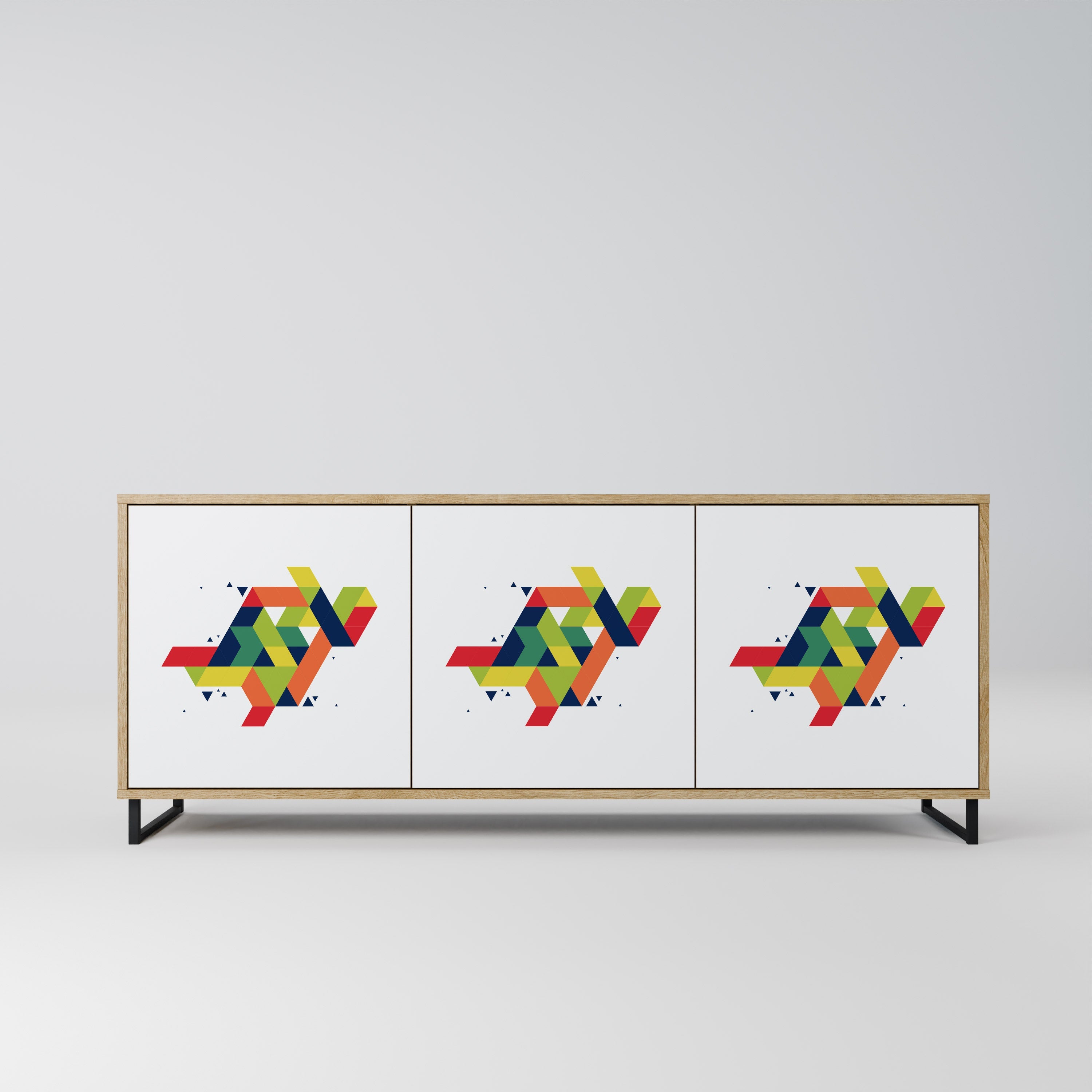 Buffet 3 portes FUTURE SIGN effet chêne