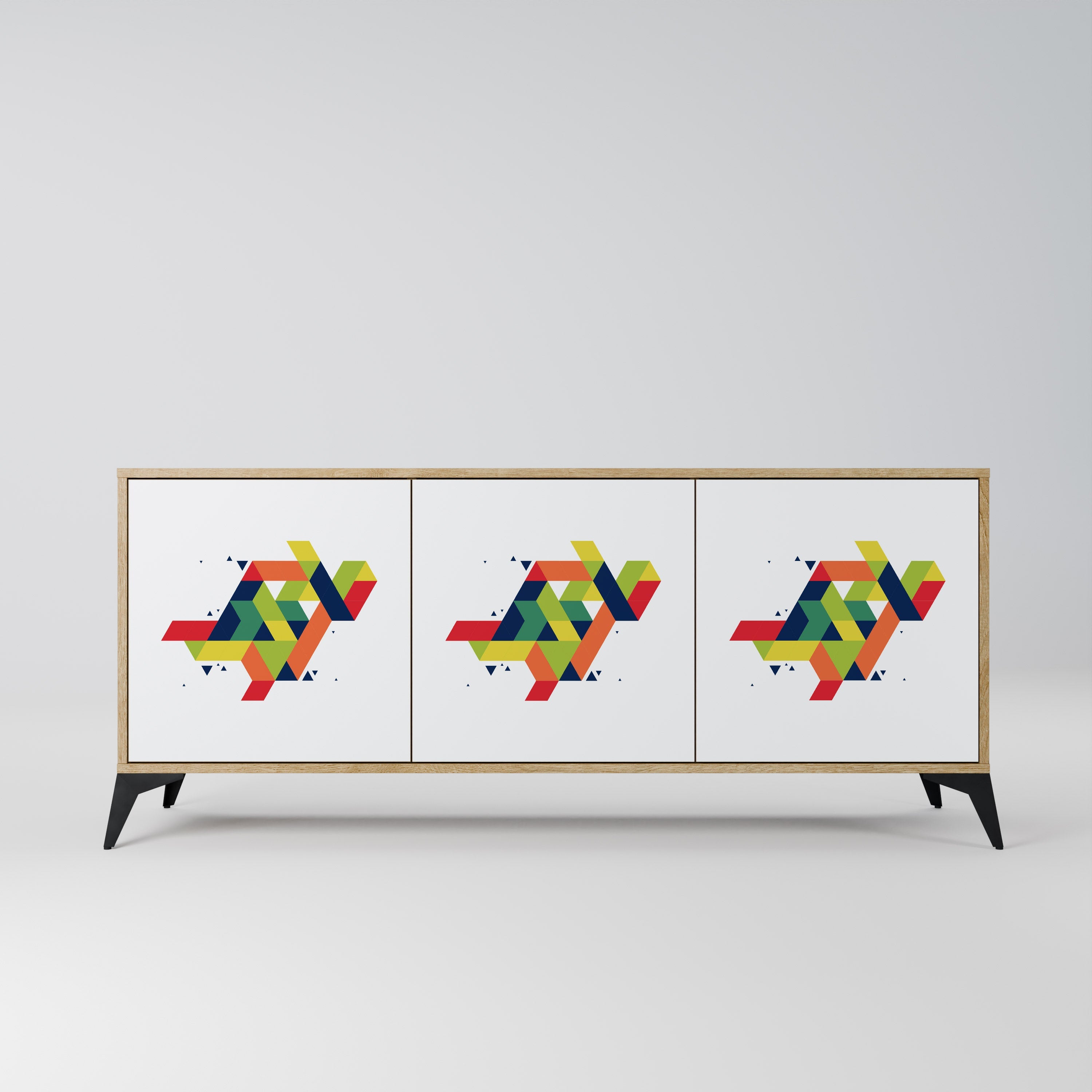 Buffet 3 portes FUTURE SIGN effet chêne