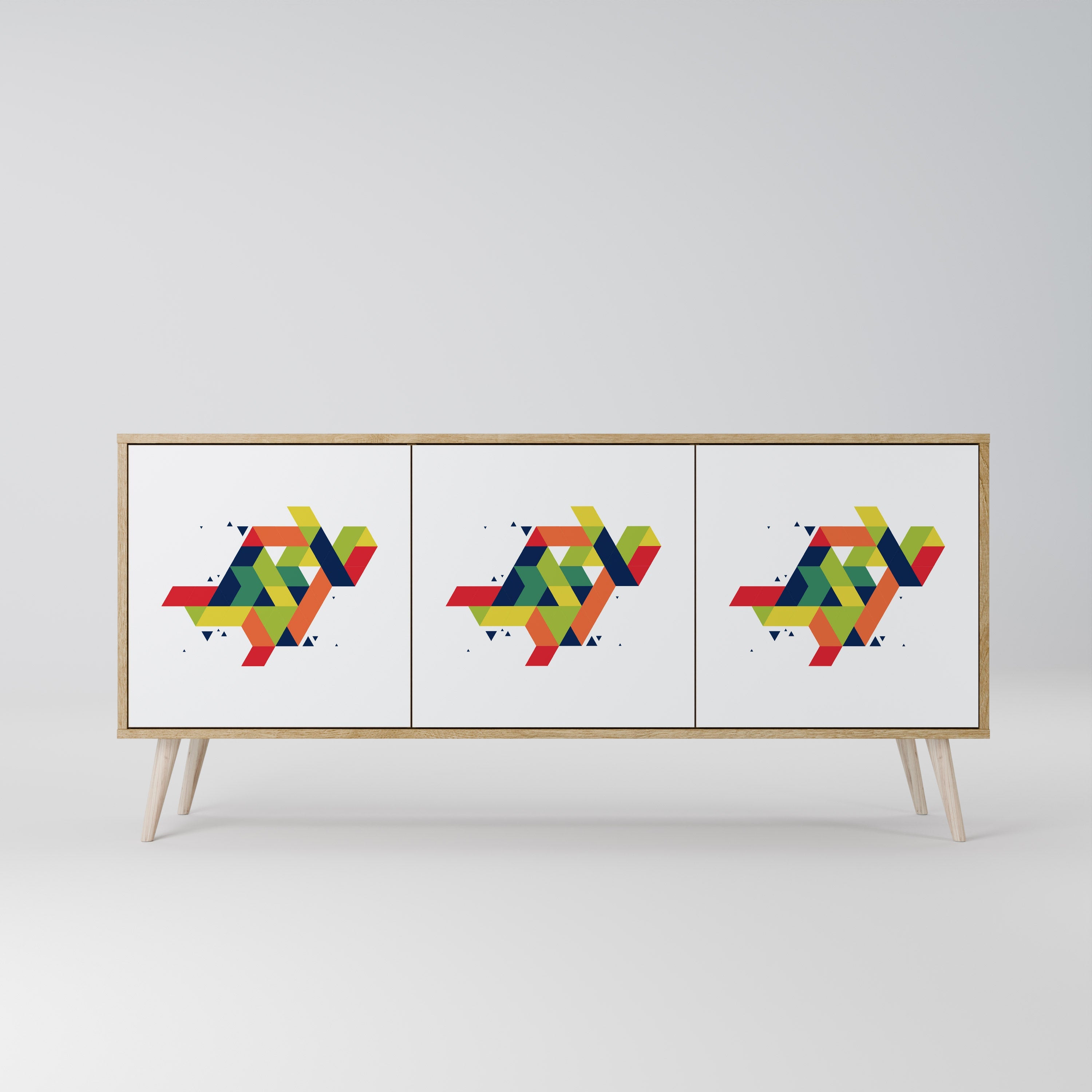 Buffet 3 portes FUTURE SIGN effet chêne