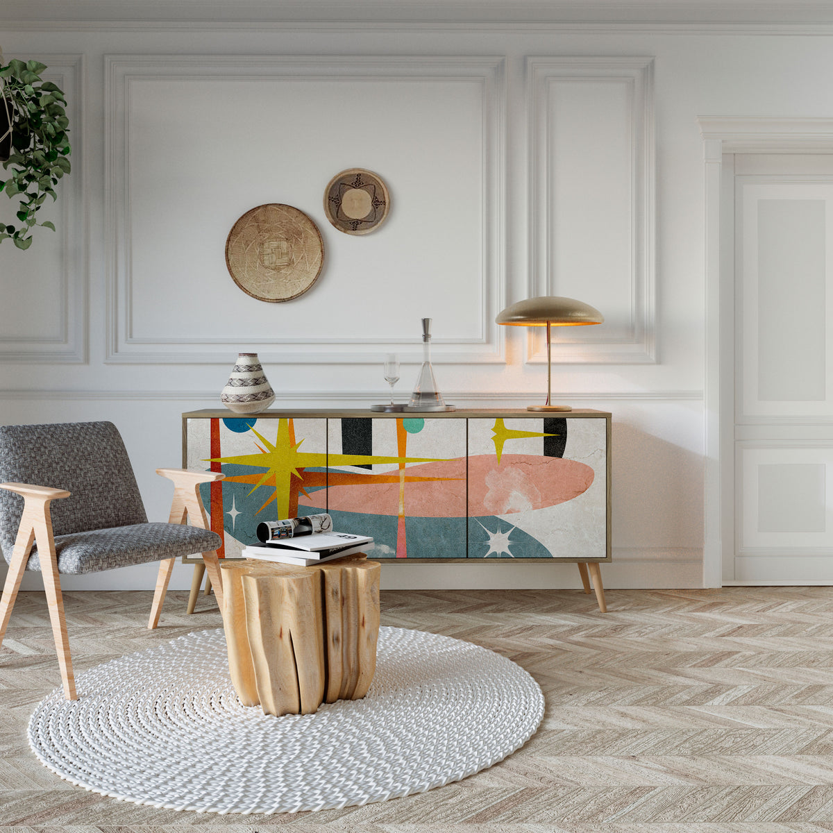 INTERSTELLAR VIBES 3-Door Sideboard