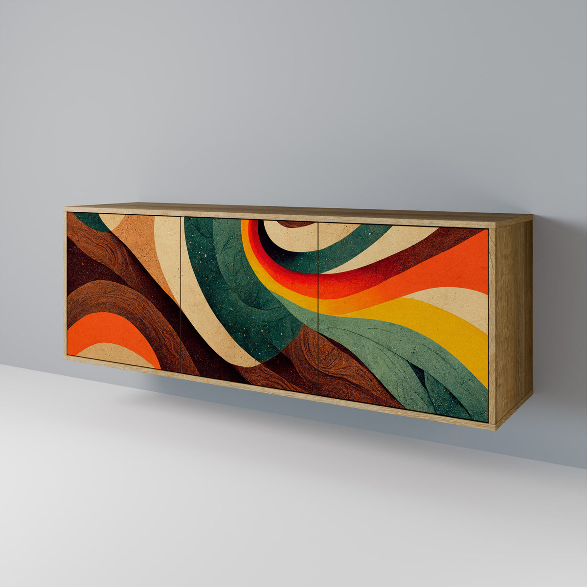 COLORFUL STRANDS 3-Door Sideboard