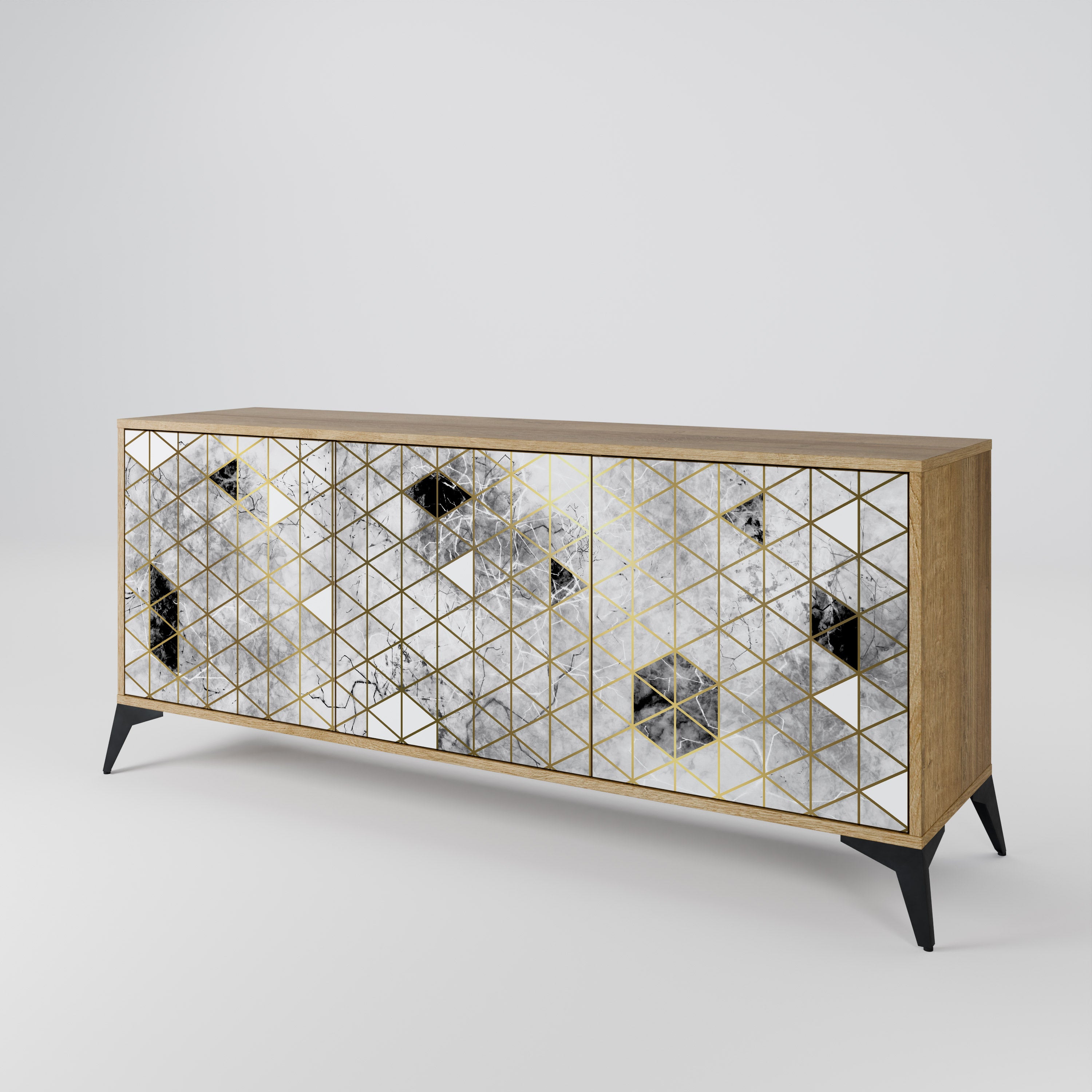 ASHEN ARIA 3-Door Sideboard