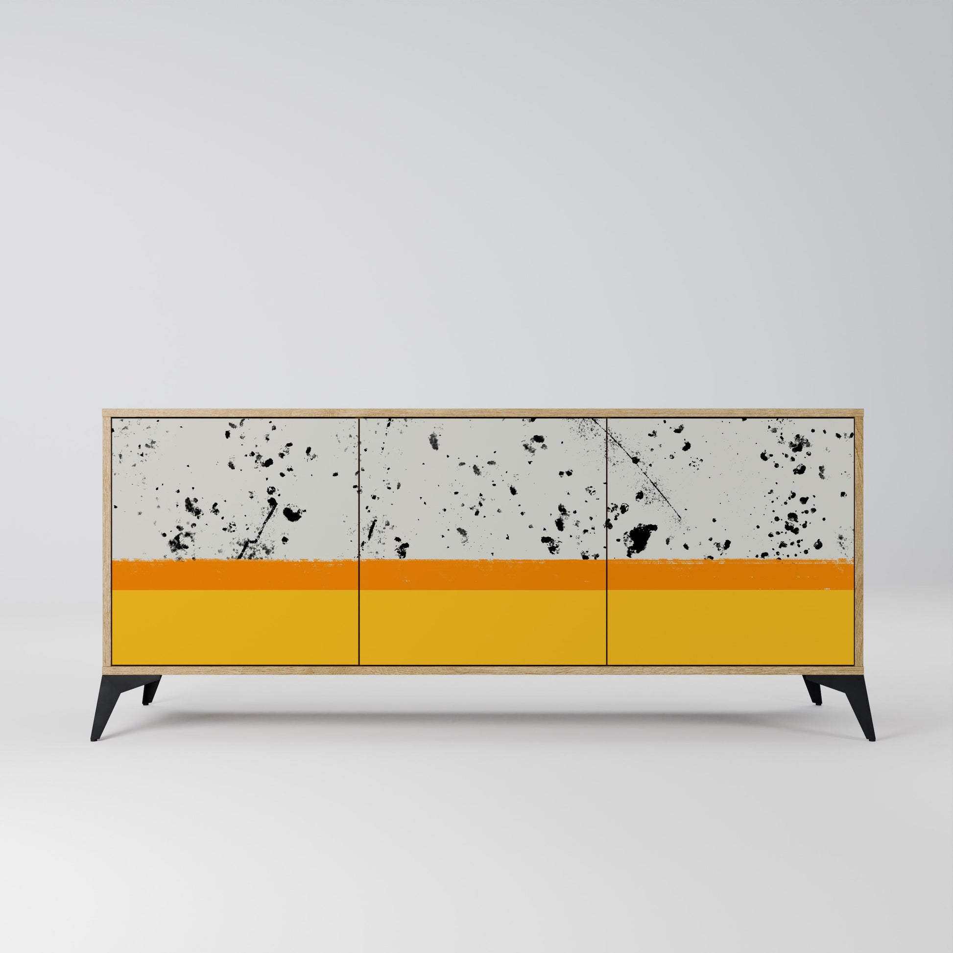 Buffet 3 portes DYED BY ORANGE effet chêne