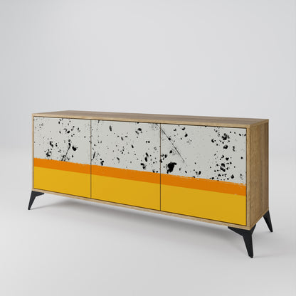 DYED BY ORANGE 3-Door Sideboard