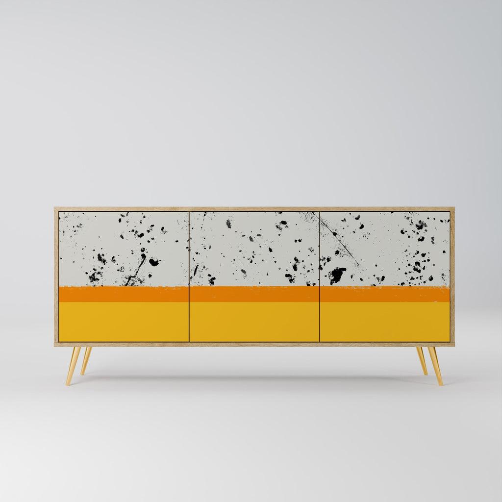 Buffet 3 portes DYED BY ORANGE effet chêne