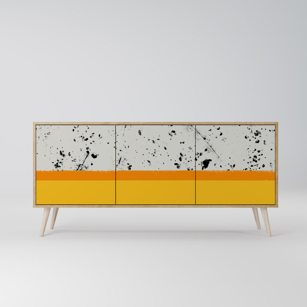 Buffet 3 portes DYED BY ORANGE effet chêne