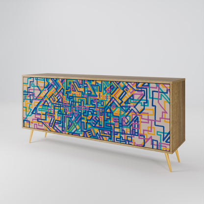 MEMORIES MAP 3-Door Sideboard