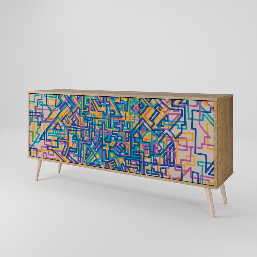 MEMORIES MAP 3-Door Sideboard