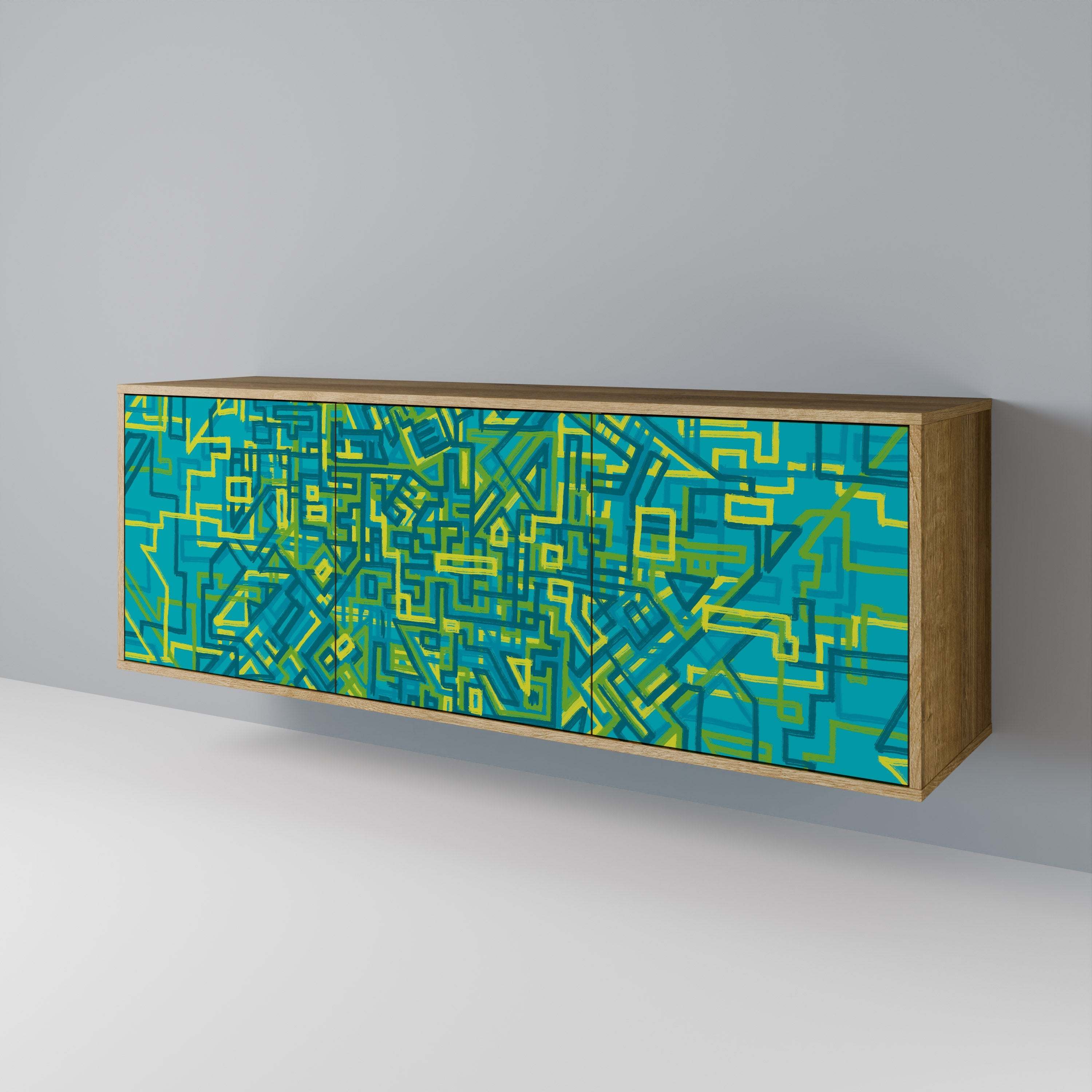 Buffet 3 portes effet chêne NOSTALGIC MEMORIES