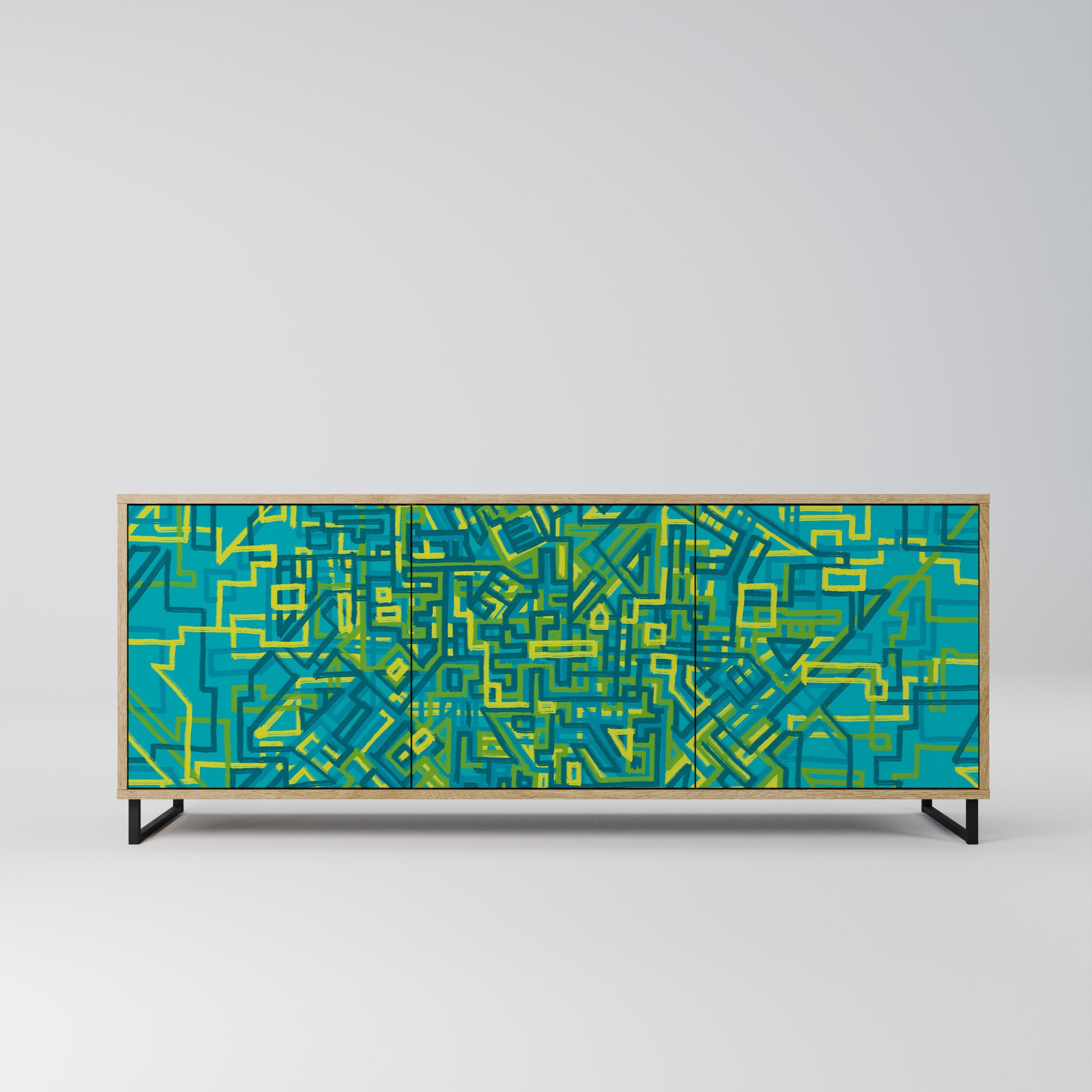 Buffet 3 portes effet chêne NOSTALGIC MEMORIES