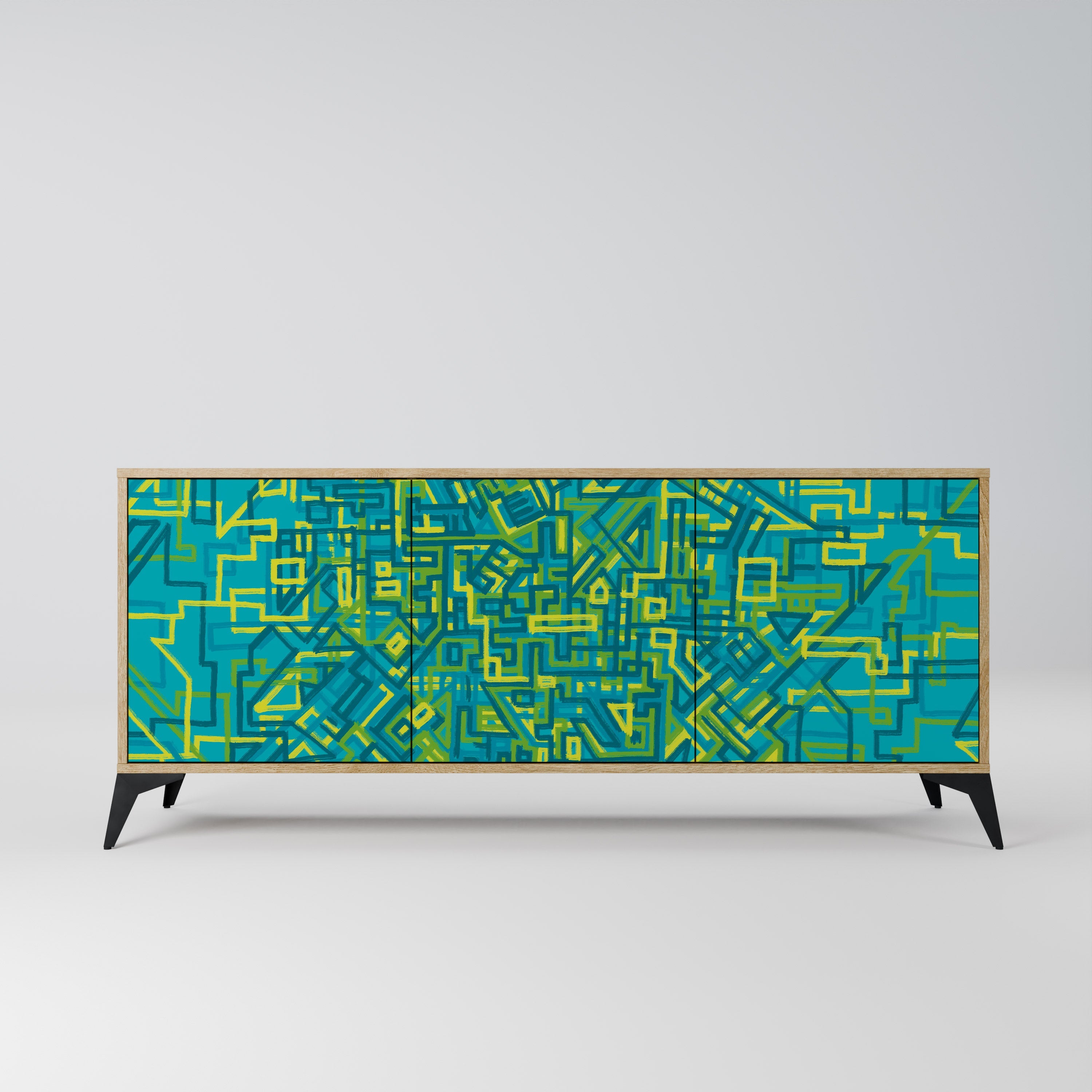 Buffet 3 portes effet chêne NOSTALGIC MEMORIES