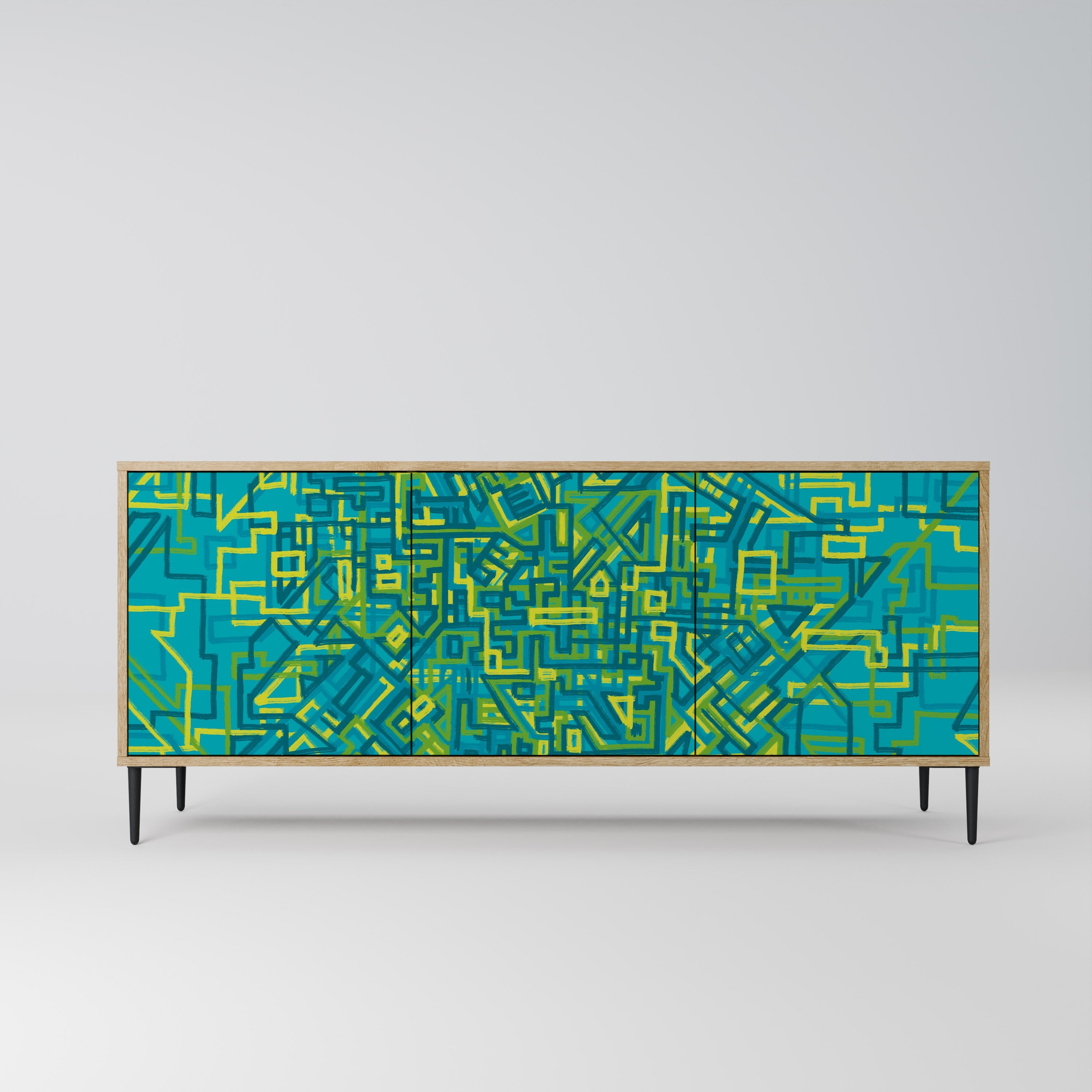 Buffet 3 portes effet chêne NOSTALGIC MEMORIES