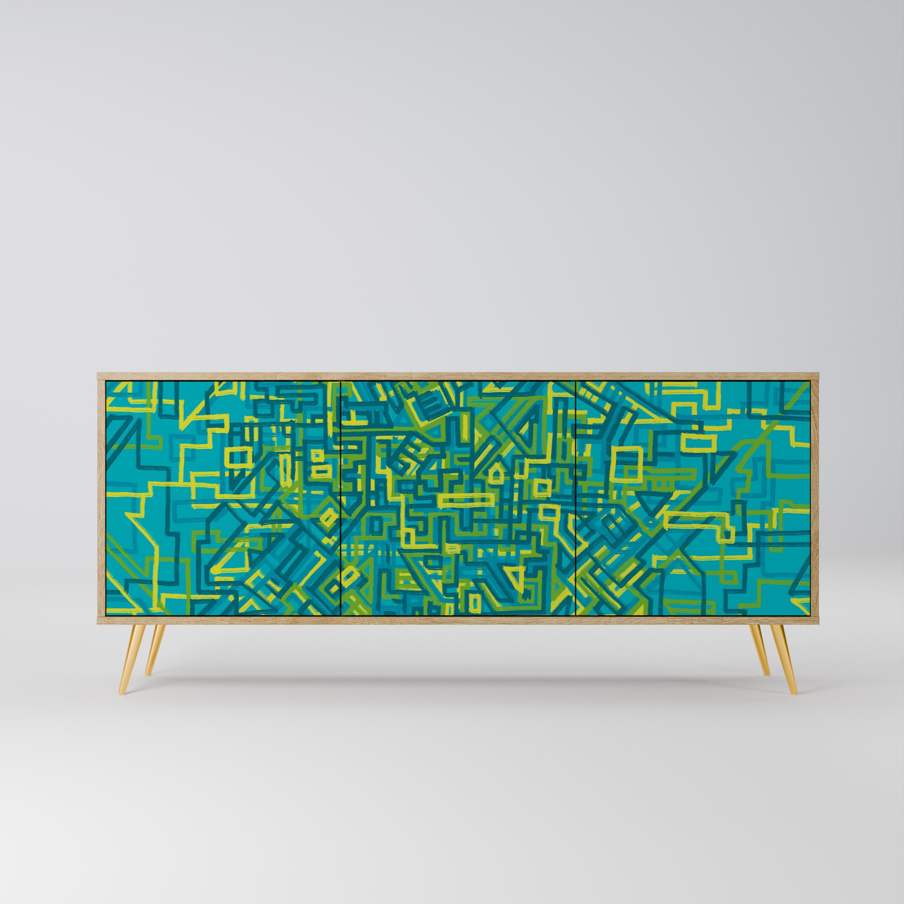 Buffet 3 portes effet chêne NOSTALGIC MEMORIES