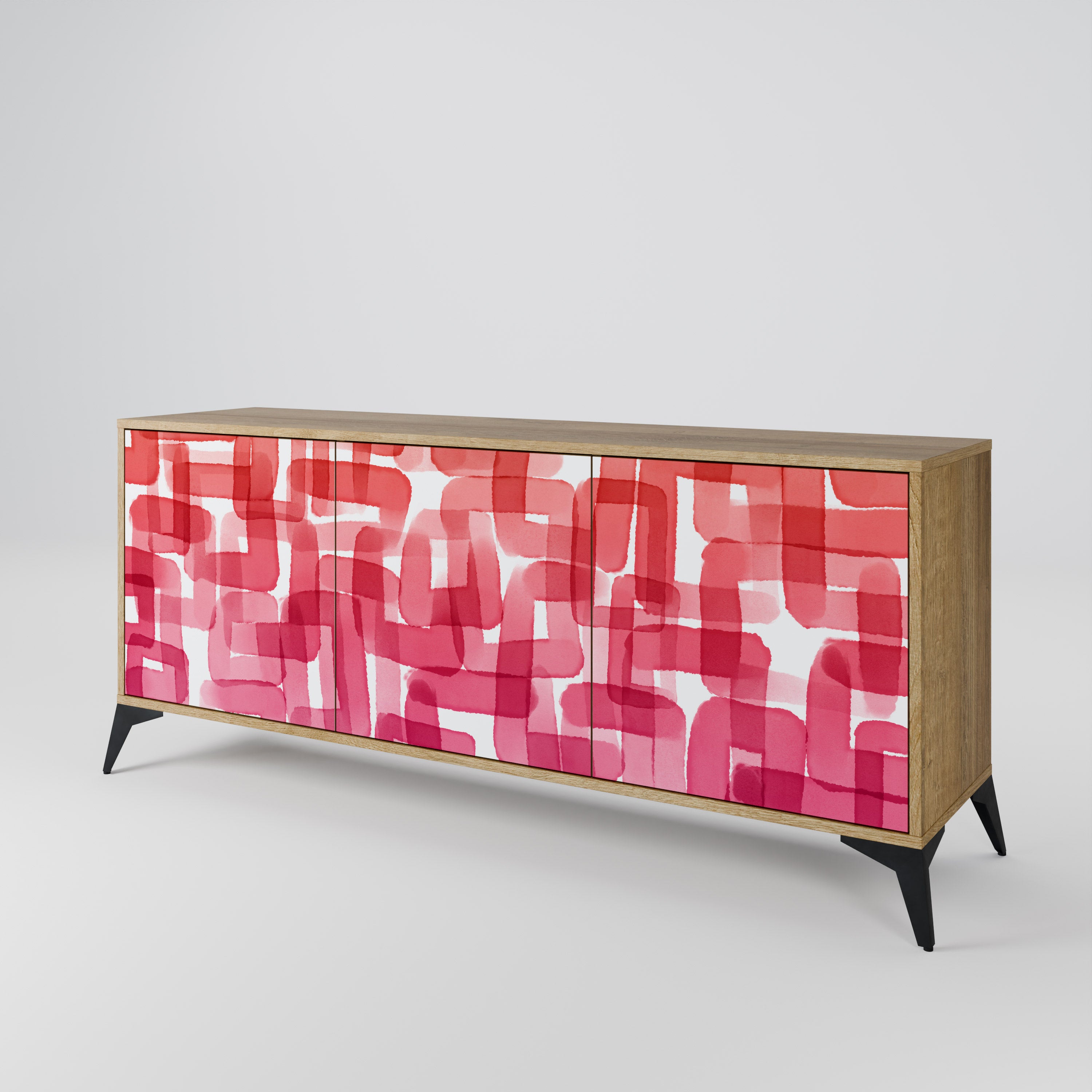 KALEIDOSCOPIC CUBISM 3-Door Sideboard