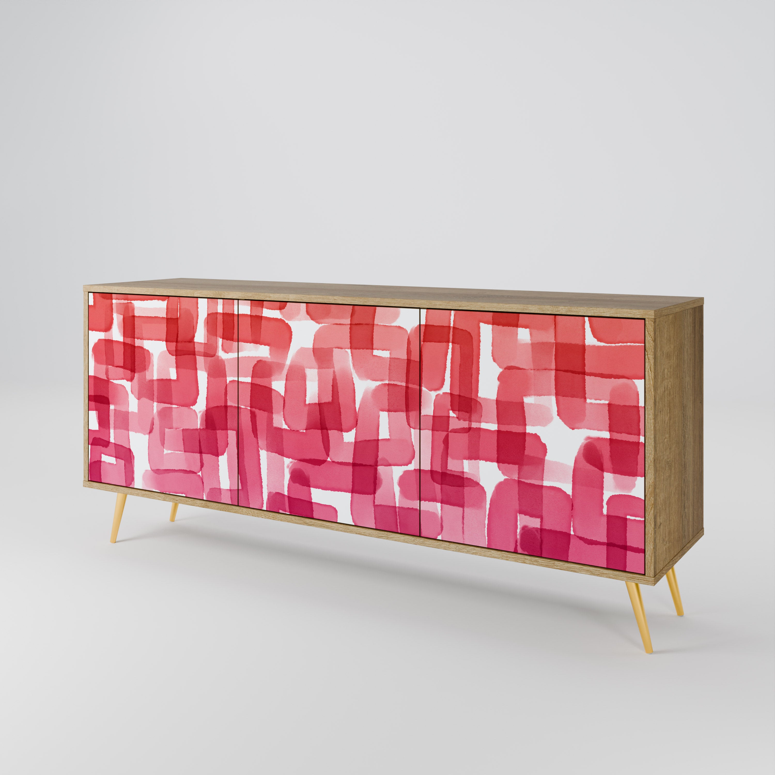 KALEIDOSCOPIC CUBISM 3-Door Sideboard