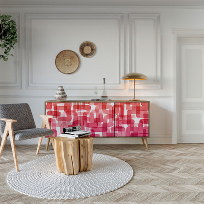 KALEIDOSCOPIC CUBISM 3-Door Sideboard