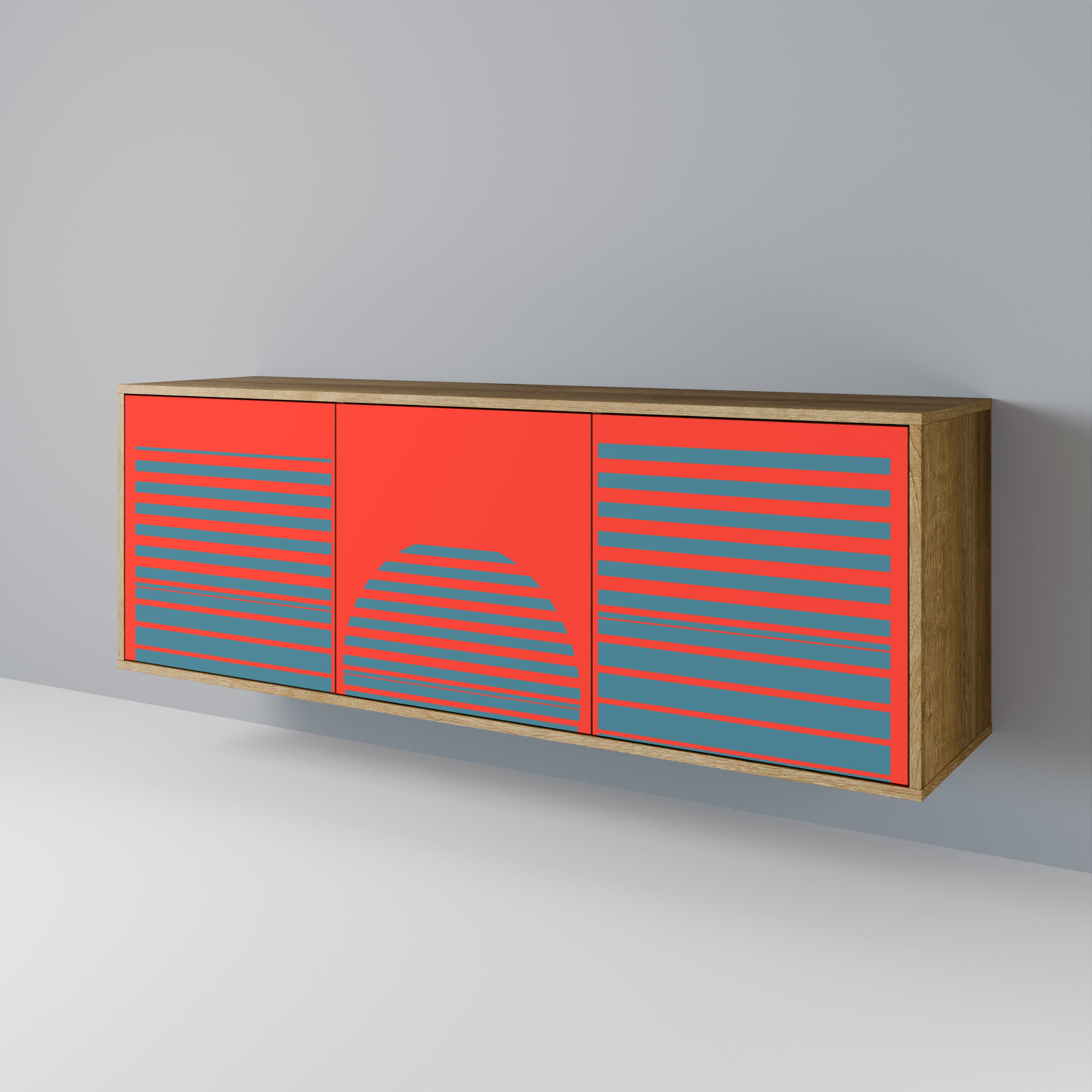 RISING GEOMETRY STARS 3-Door Sideboard