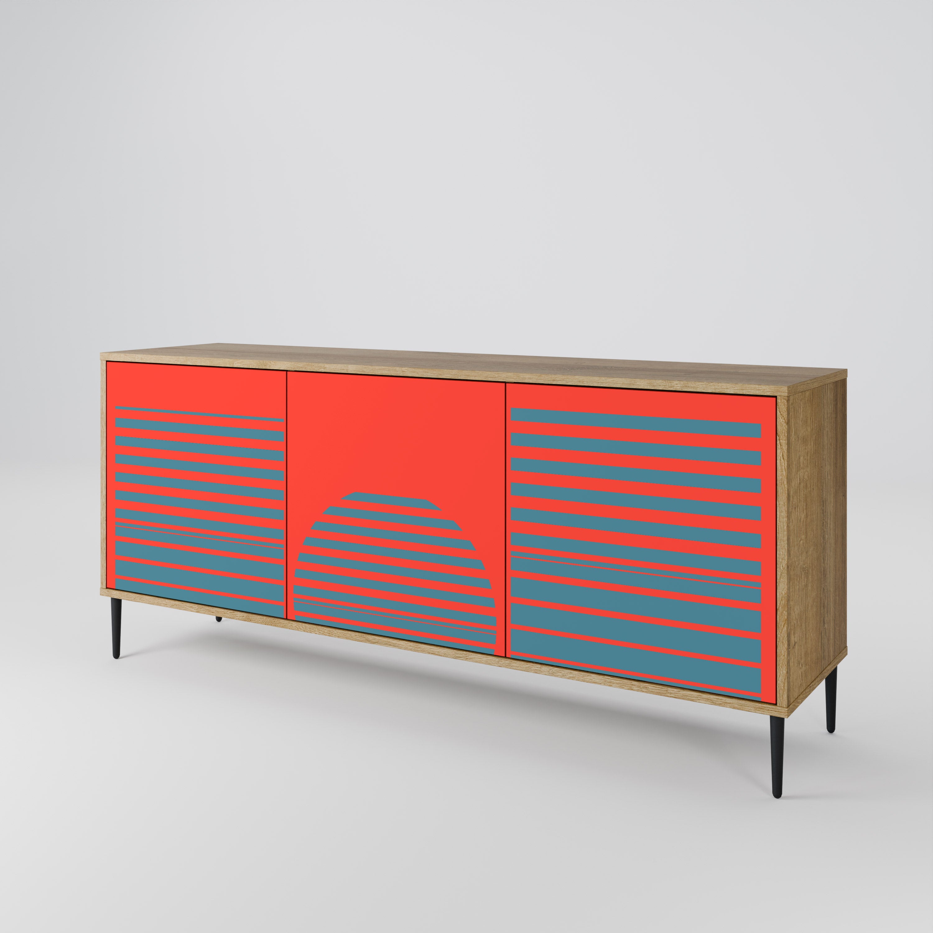 RISING GEOMETRY STARS 3-Door Sideboard