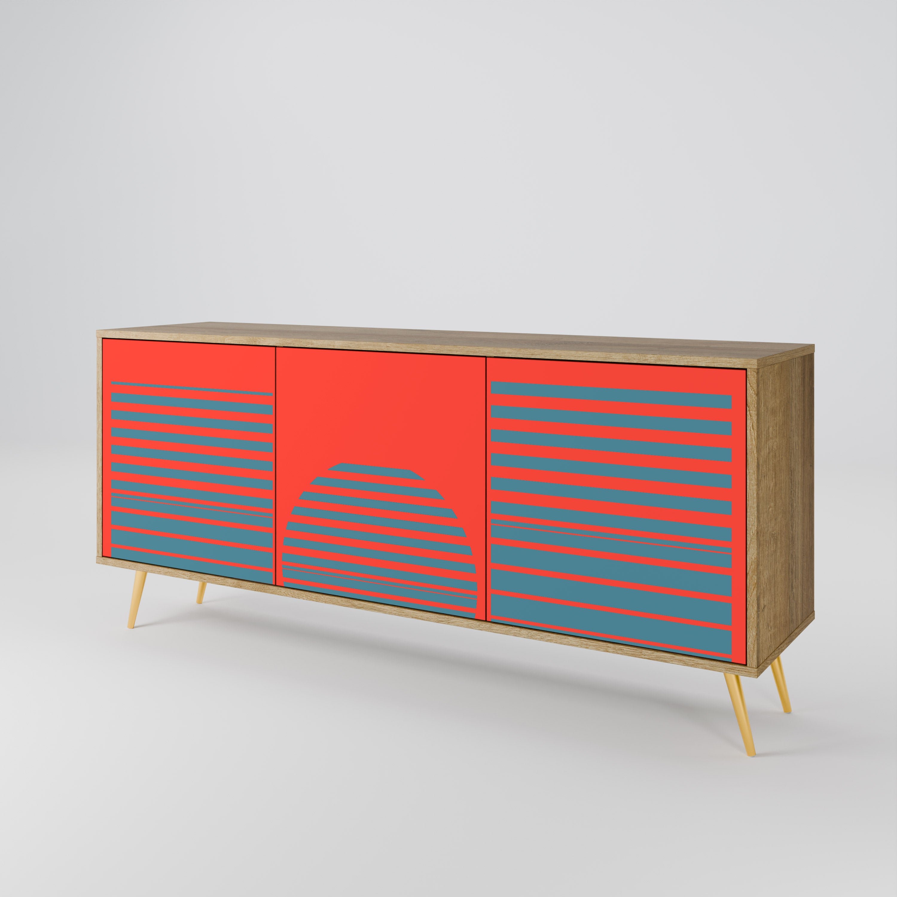 RISING GEOMETRY STARS 3-Door Sideboard