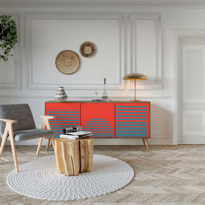 RISING GEOMETRY STARS 3-Door Sideboard